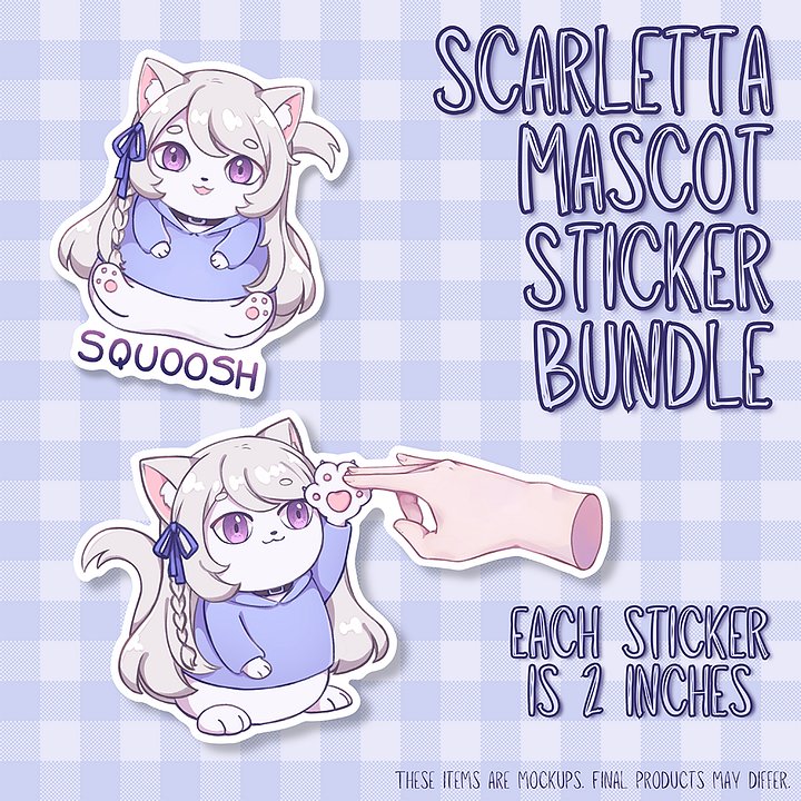 Scarletta Mascot Sticker Set product image (1)