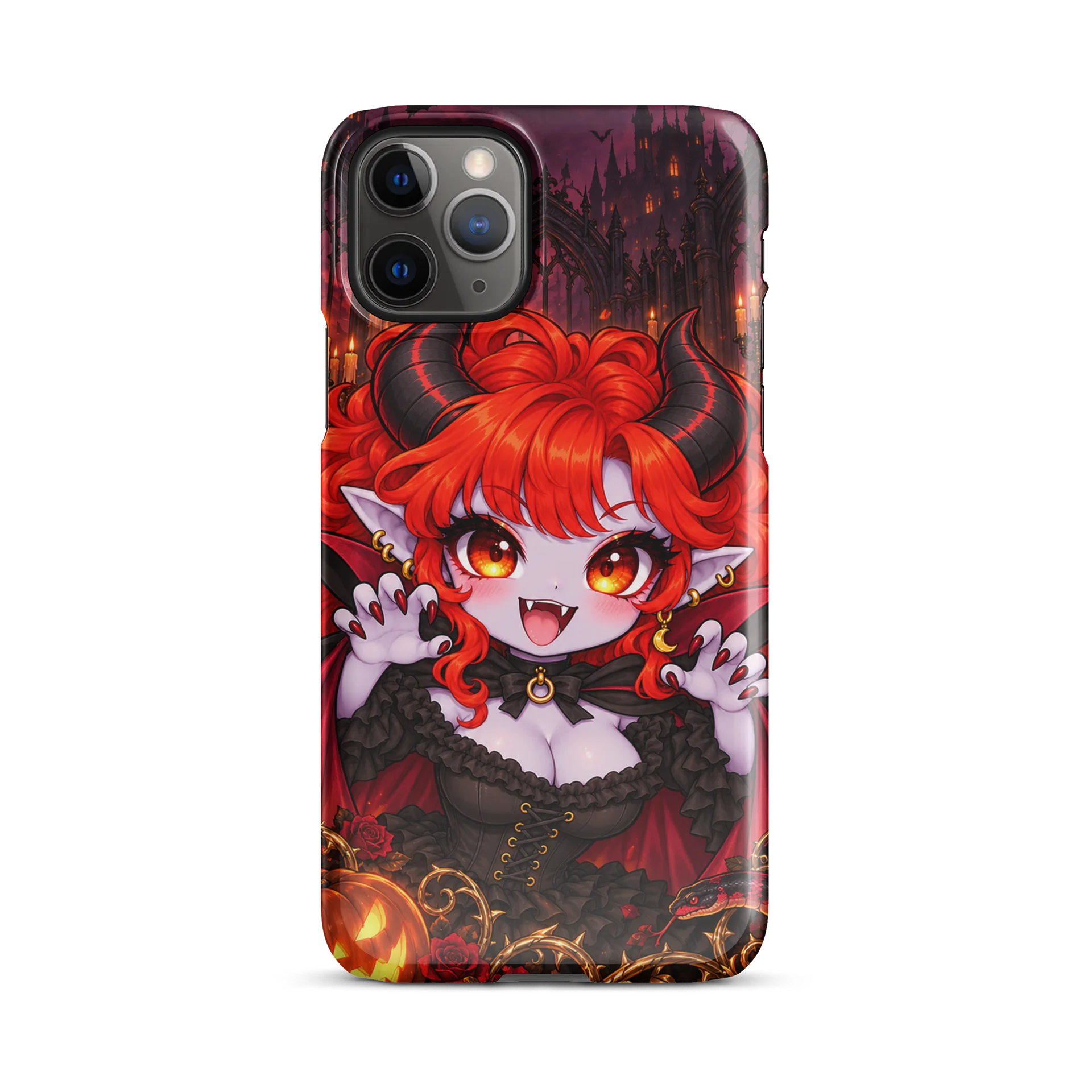Gothic Horned Halloween Anime iPhone Snap Case product image (29)