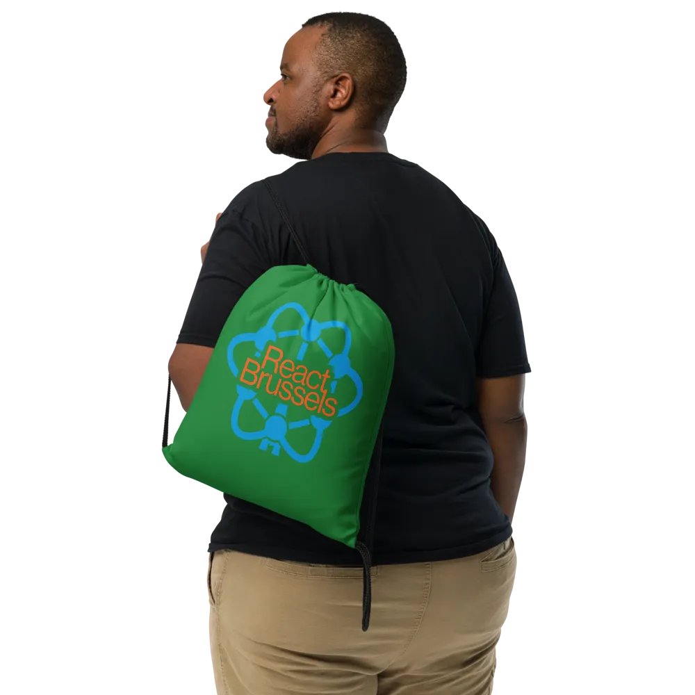 BR All-Over Print Drawstring Bag Green product image (6)