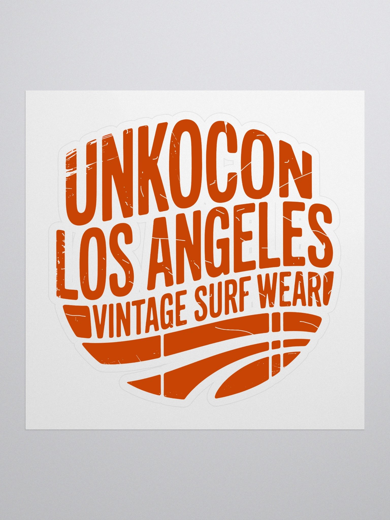 Los Angeles Surf Sticker – Retro Wave Vinyl Decal | Vintage SoCal Beachwear Logo product image (1)