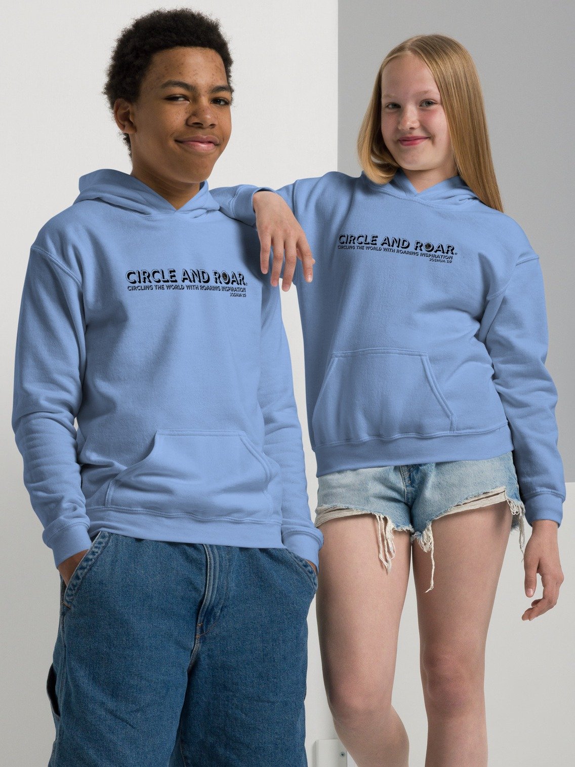 Circle and Roar Youth Hoodie Joshua 1:9 product image (4)
