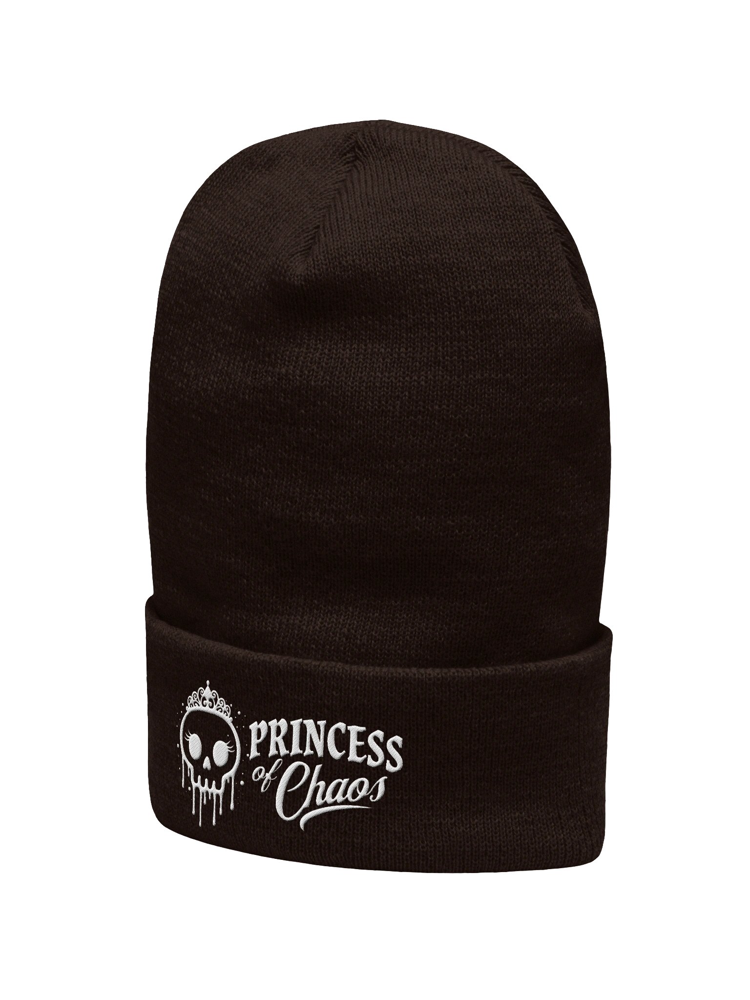 Princess of Chaos Cuffed Beanie - White product image (2)
