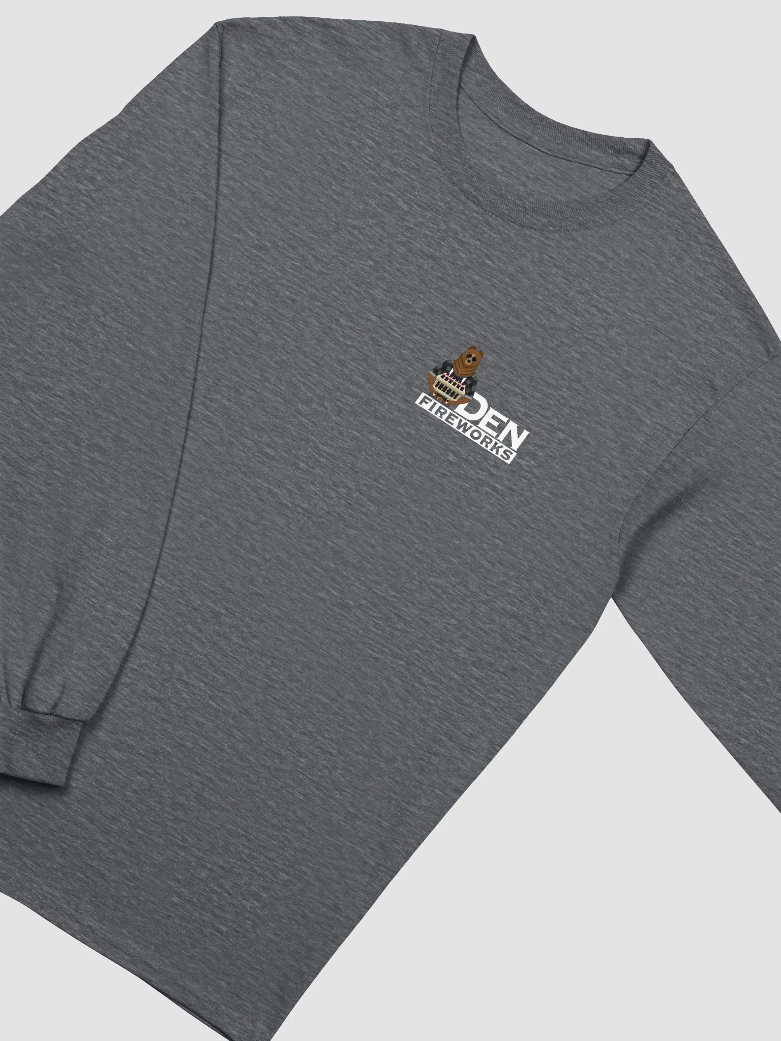 100% Cotton Long sleeve shirt white text - Perfect for hand lighting! product image (3)