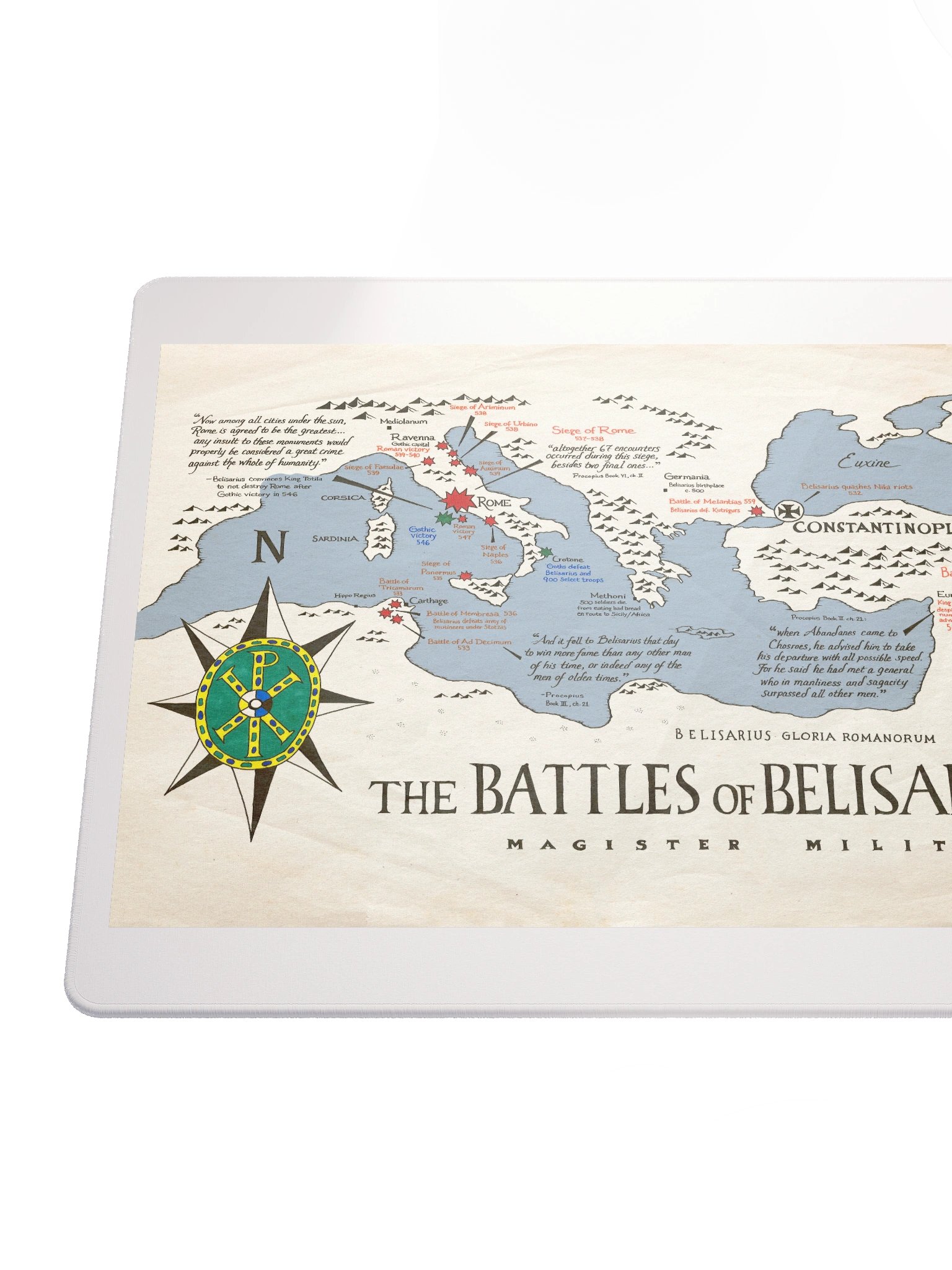 The Battles of Belisarius - Gaming Mouse Pad product image (6)