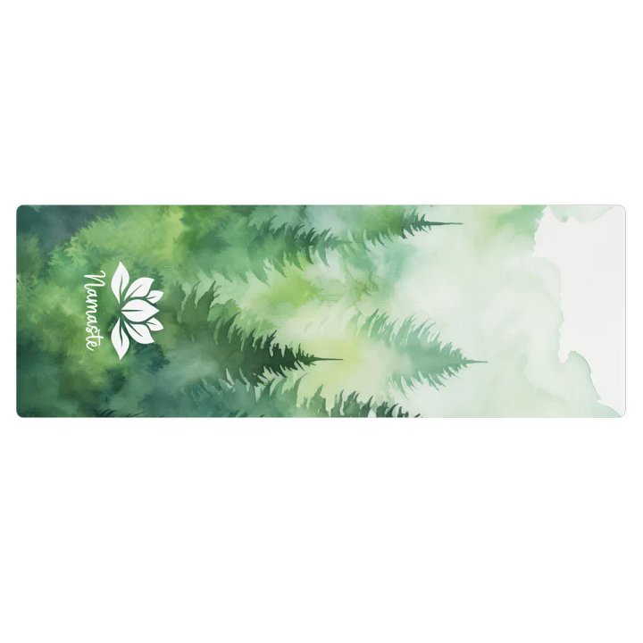 Lotus Namaste Green Forest Yoga Mat product image (2)