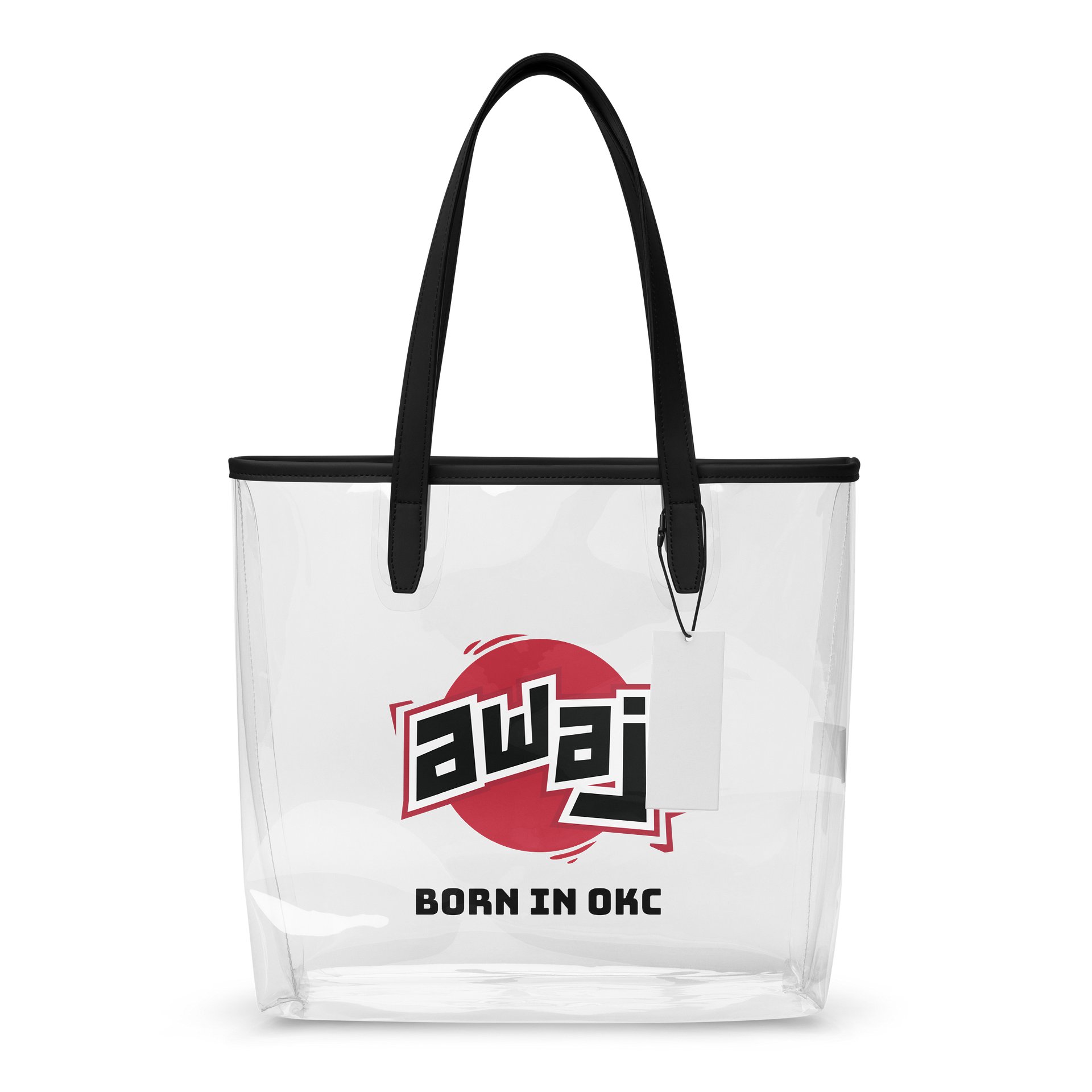 Bold Red Circle Clear Tote Bag product image (1)