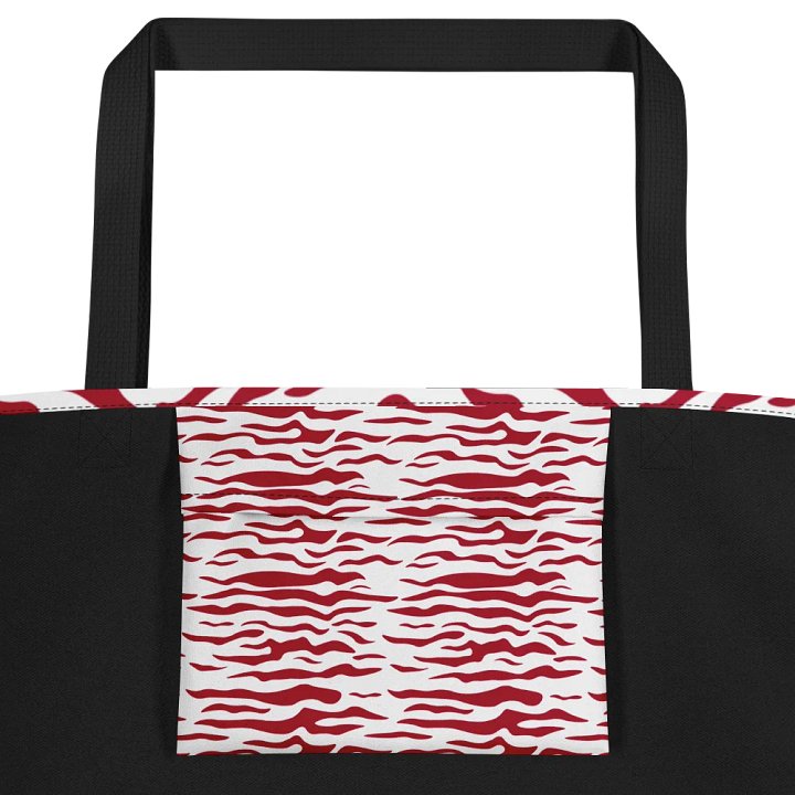 Symmetric Red Motif All-Over Tote Bag product image (2)