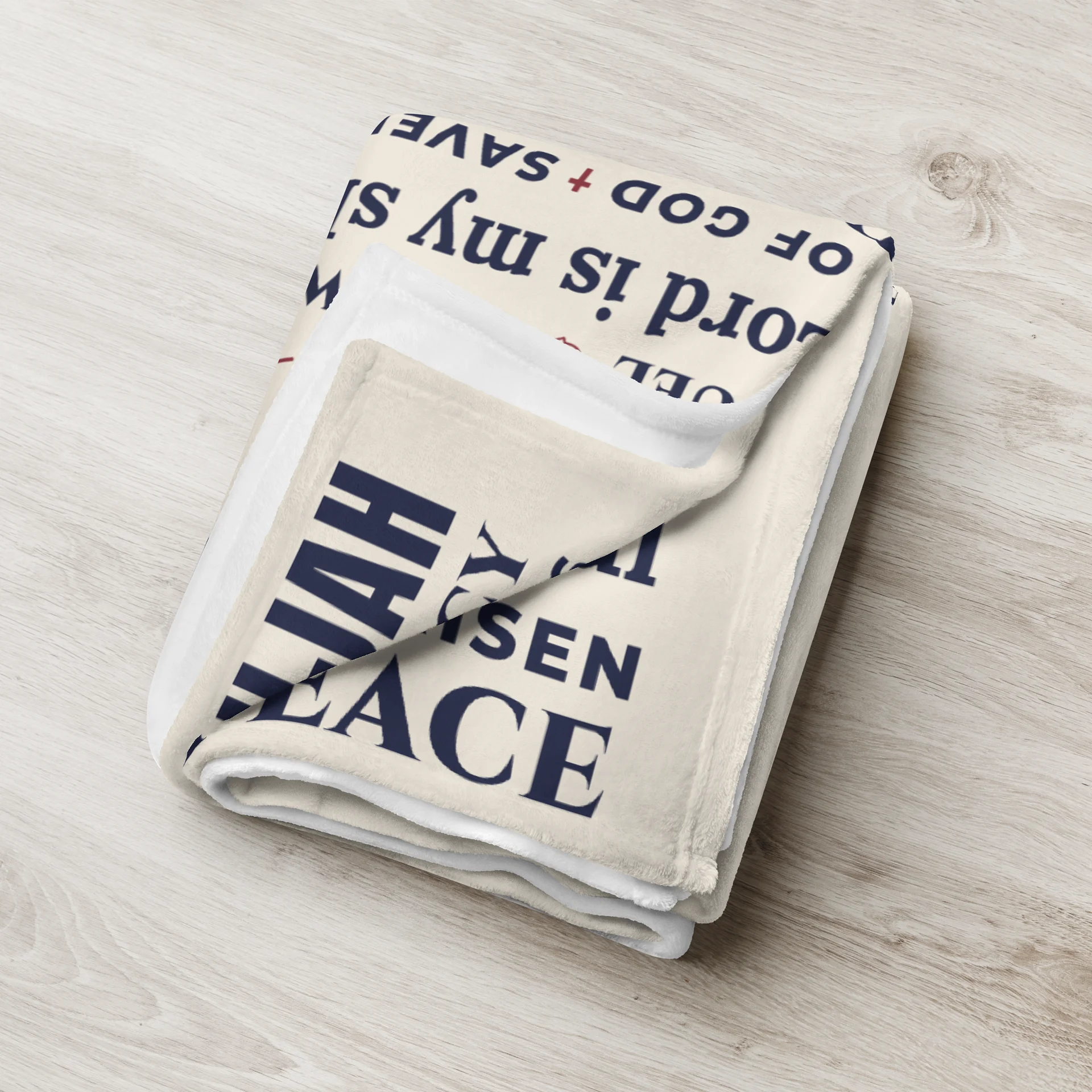 Words of Faith Cream Blanket product image (7)