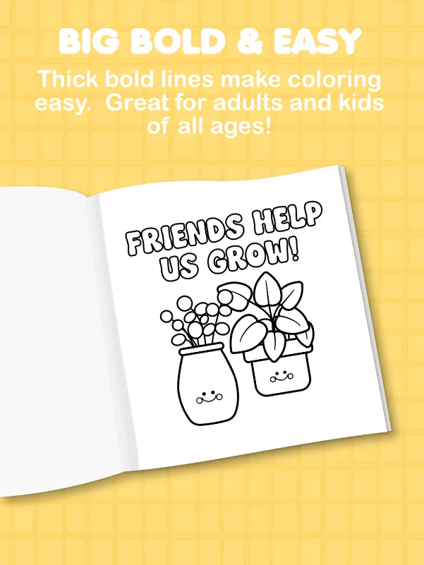 Together is Better – A Big & Easy Coloring Book of Cute Combos and Friendship (Digital Download) product image (5)