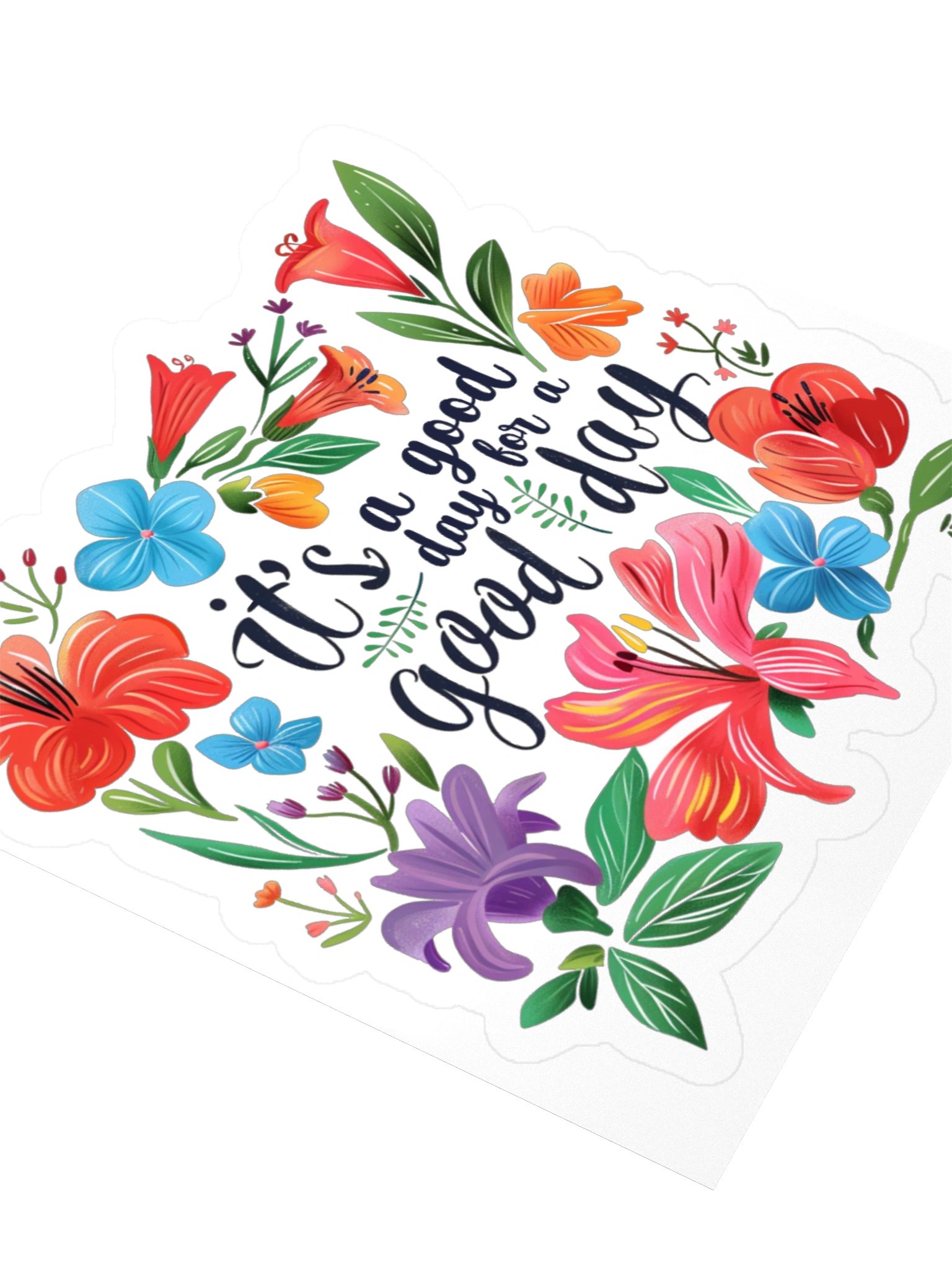 It’s a Good Day Floral Kiss Cut Sticker product image (7)