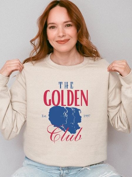 The Golden Club Retro Cozy Minimalist Fall Sweatshirt product image (5)