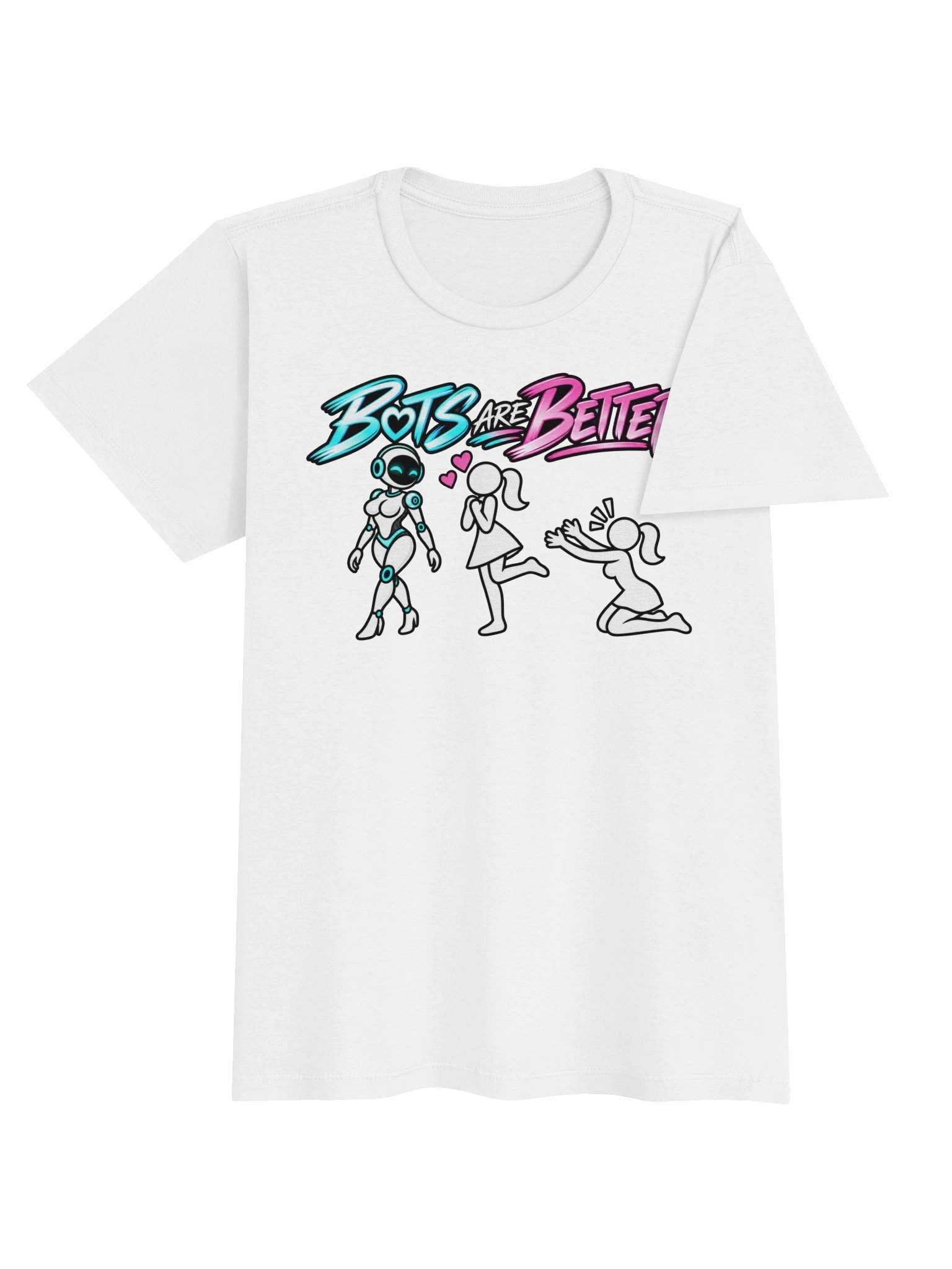 BOTS ARE BETTER — Woman + Female Bot, Women's Tee product image (20)
