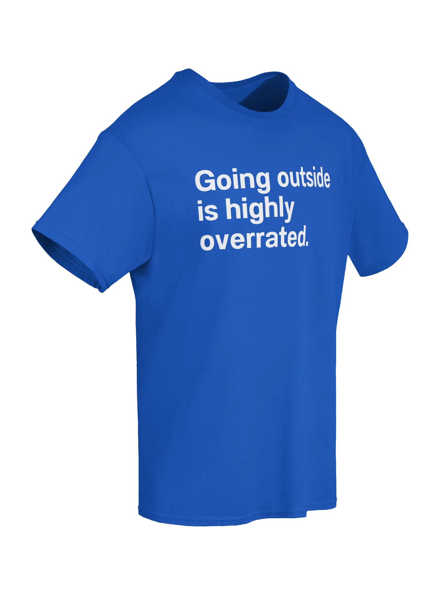 Going outside is highly overrated. Unisex Shirt product image (61)