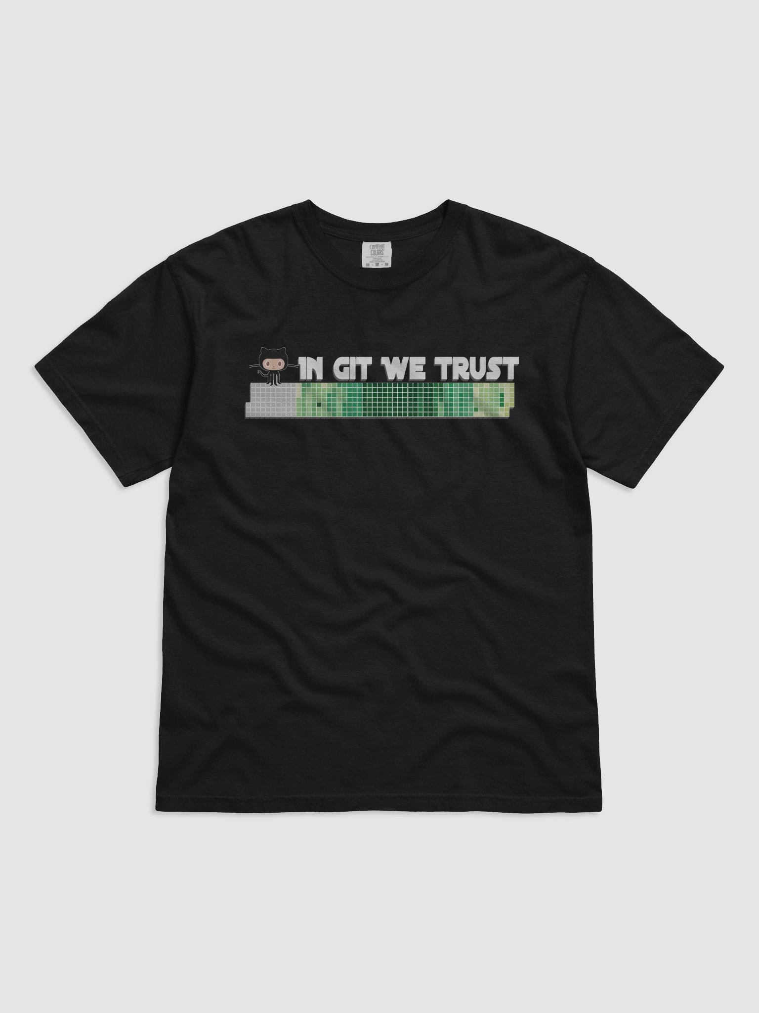 Git Commit Heatmap T-Shirt – In Git we trust product image (4)