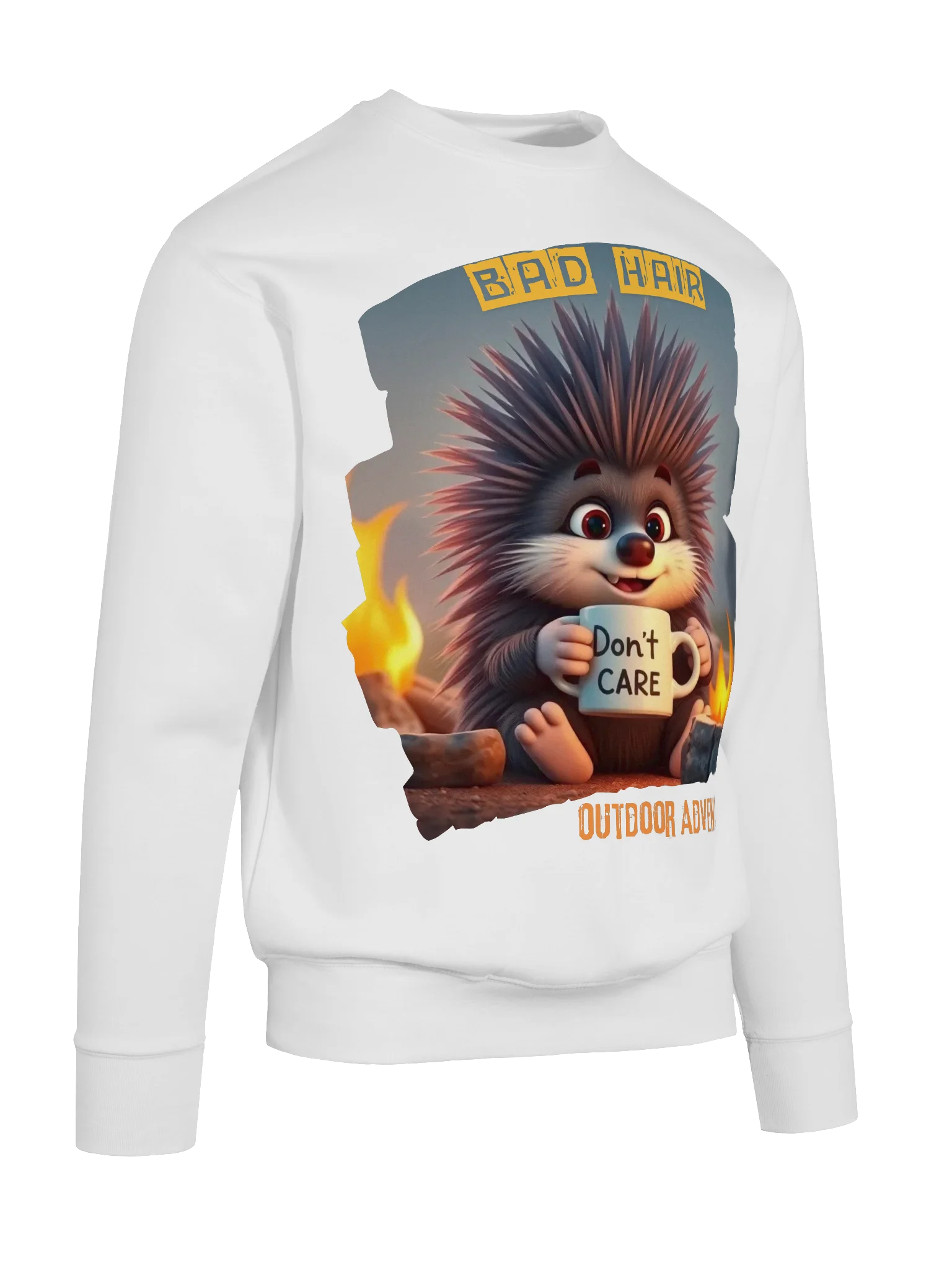 “Bad Hair, Don’t Care” Porcupine Sweatshirt product image (6)