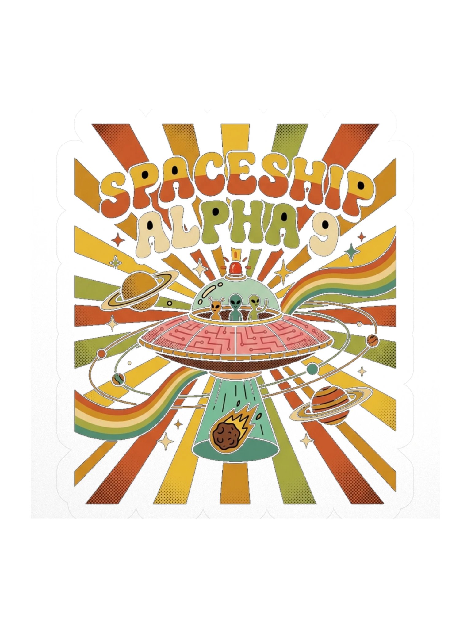 Spaceship Alpha 9 — Sticker product image (1)