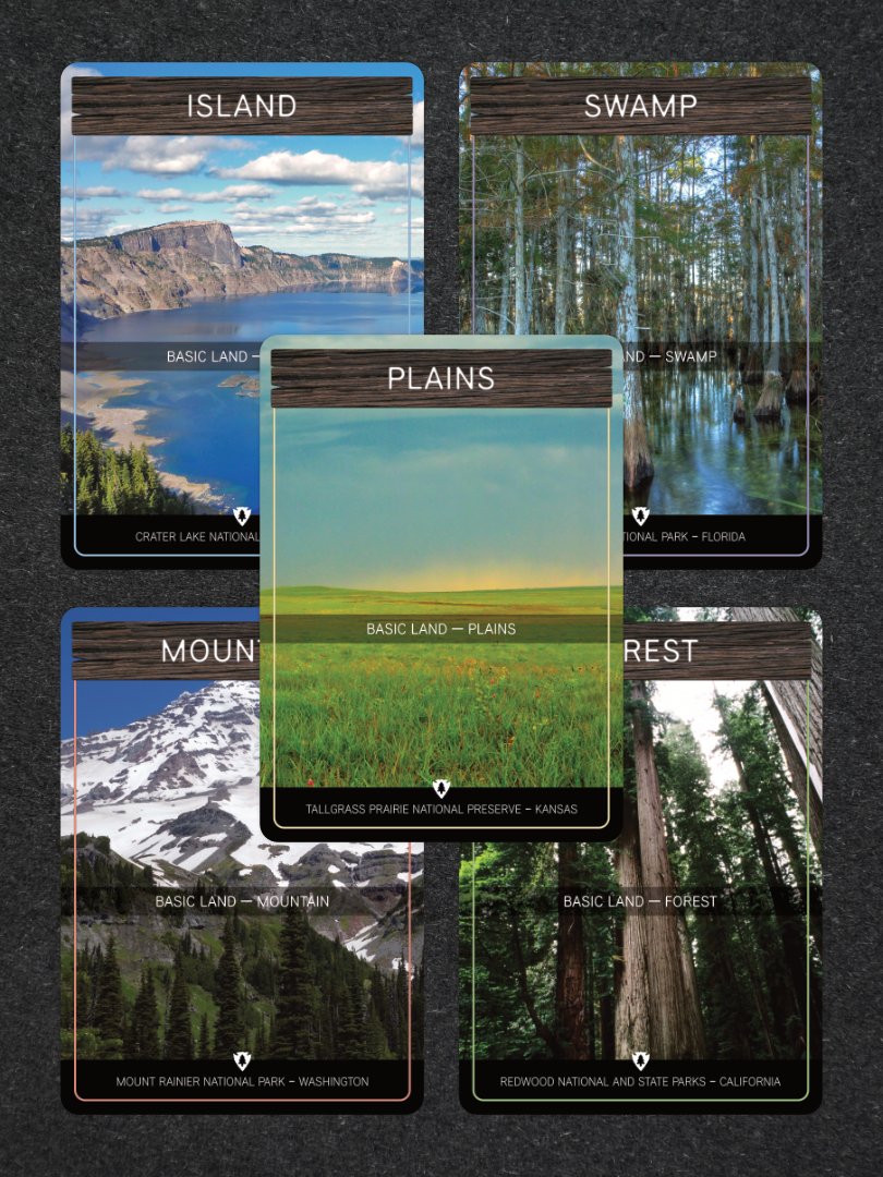 National Park & Forest Basic Land Proxies Set (25 Pack) product image (1)