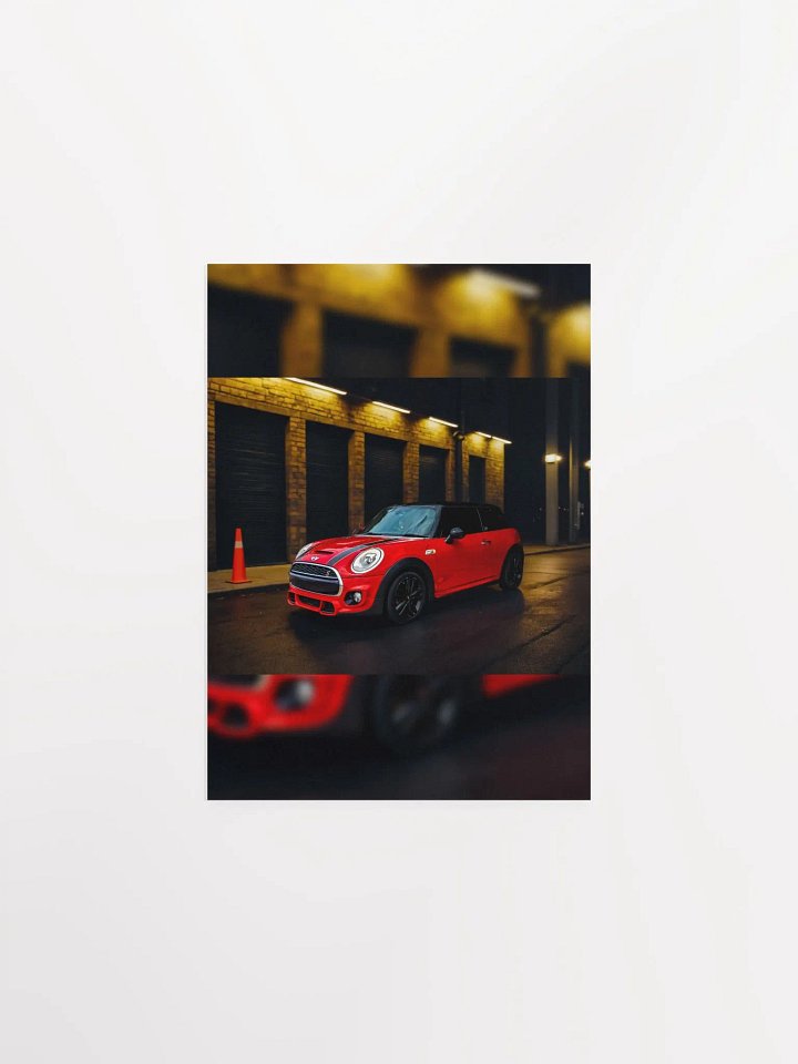 Red Hatchback Car Poster product image (7)