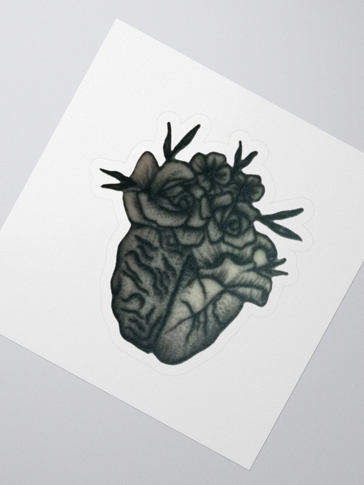 Brain Heart Floral Sticker product image (2)