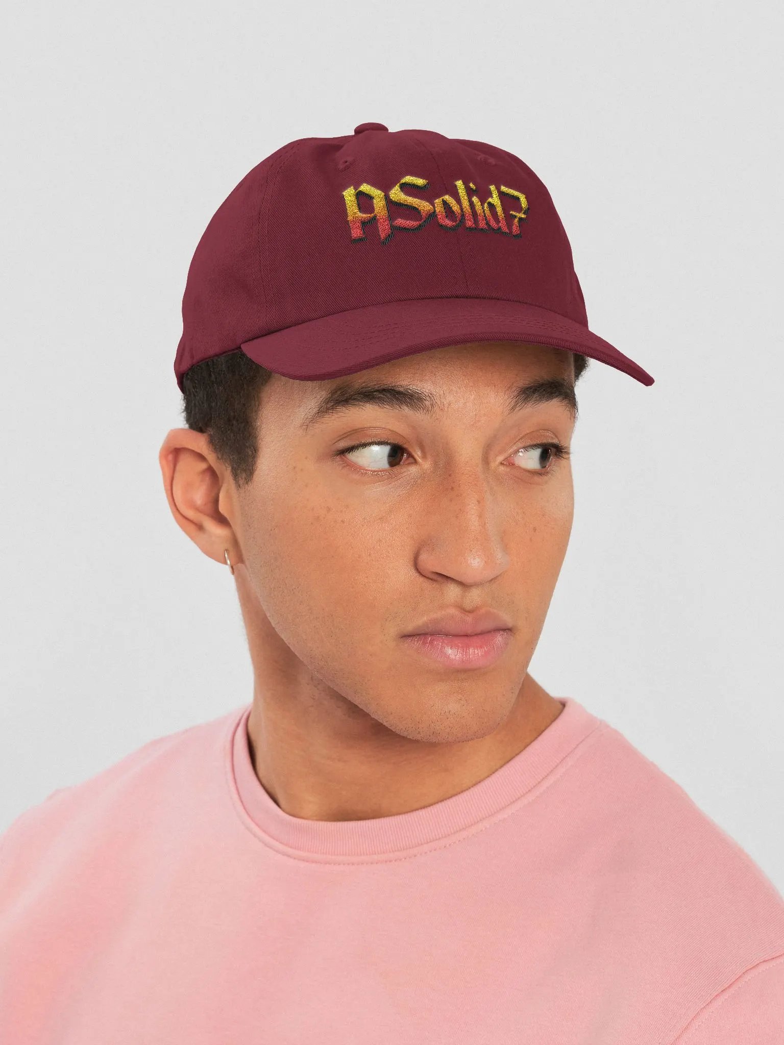 ASolid[7] Noita Style Embroidered Dad Hat product image (5)