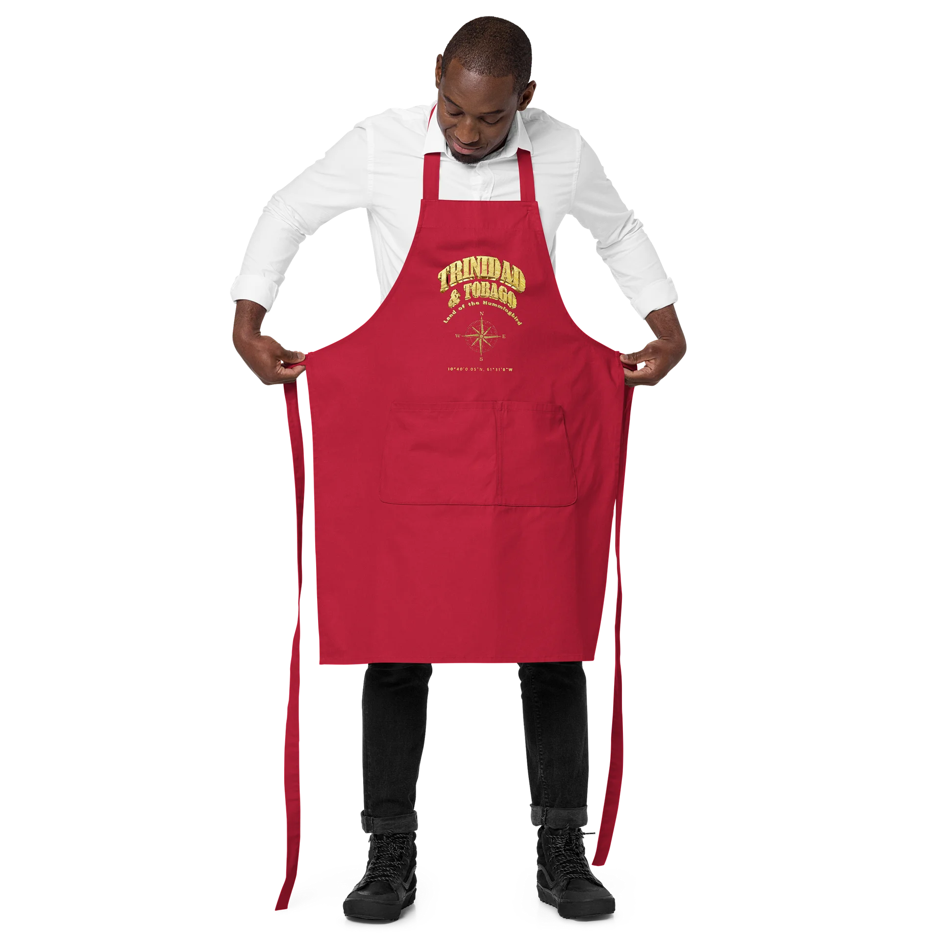 Compass - Trinidad and Tobago - Vintage Gold | Organic Cotton Apron product image (9)