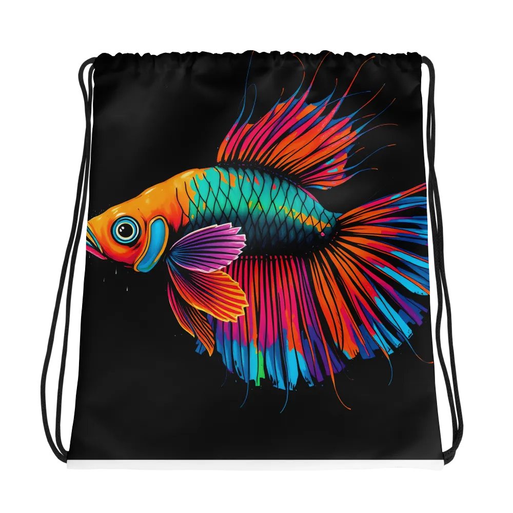 Beta Pop art Splendor Drawstring Bag product image (1)