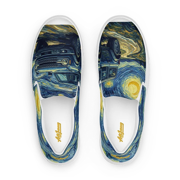 Women's Starry Trail Slip-Ons - Cosmic Off-Road Canvas Sneakers product image (1)