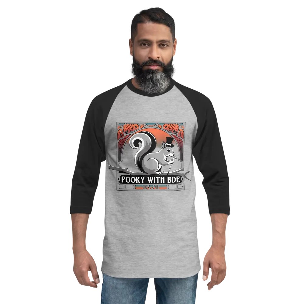 Pooky's Dapper Squirrel Raglan Tee product image (2)