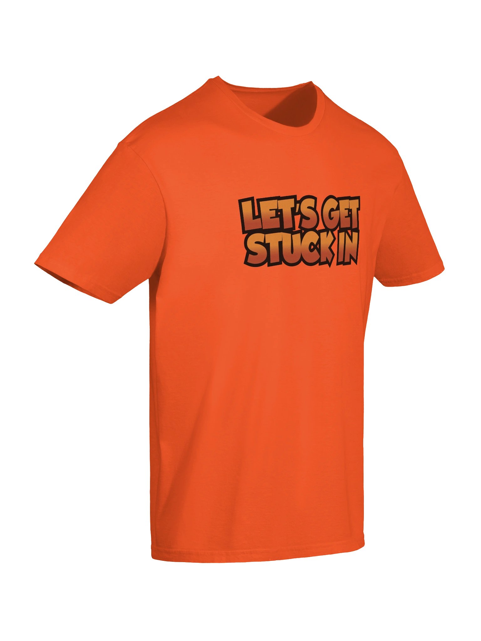 Let's Get Stuck In T-Shirt Orange product image (10)