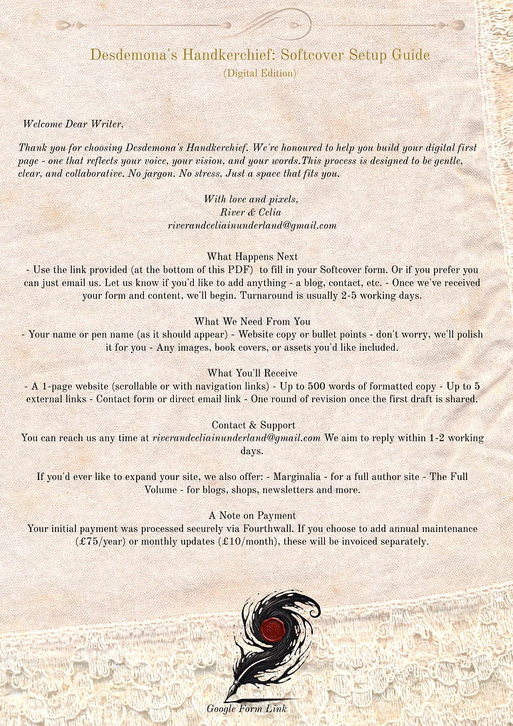 Desdemona’s Handkerchief: Softcover product image (2)