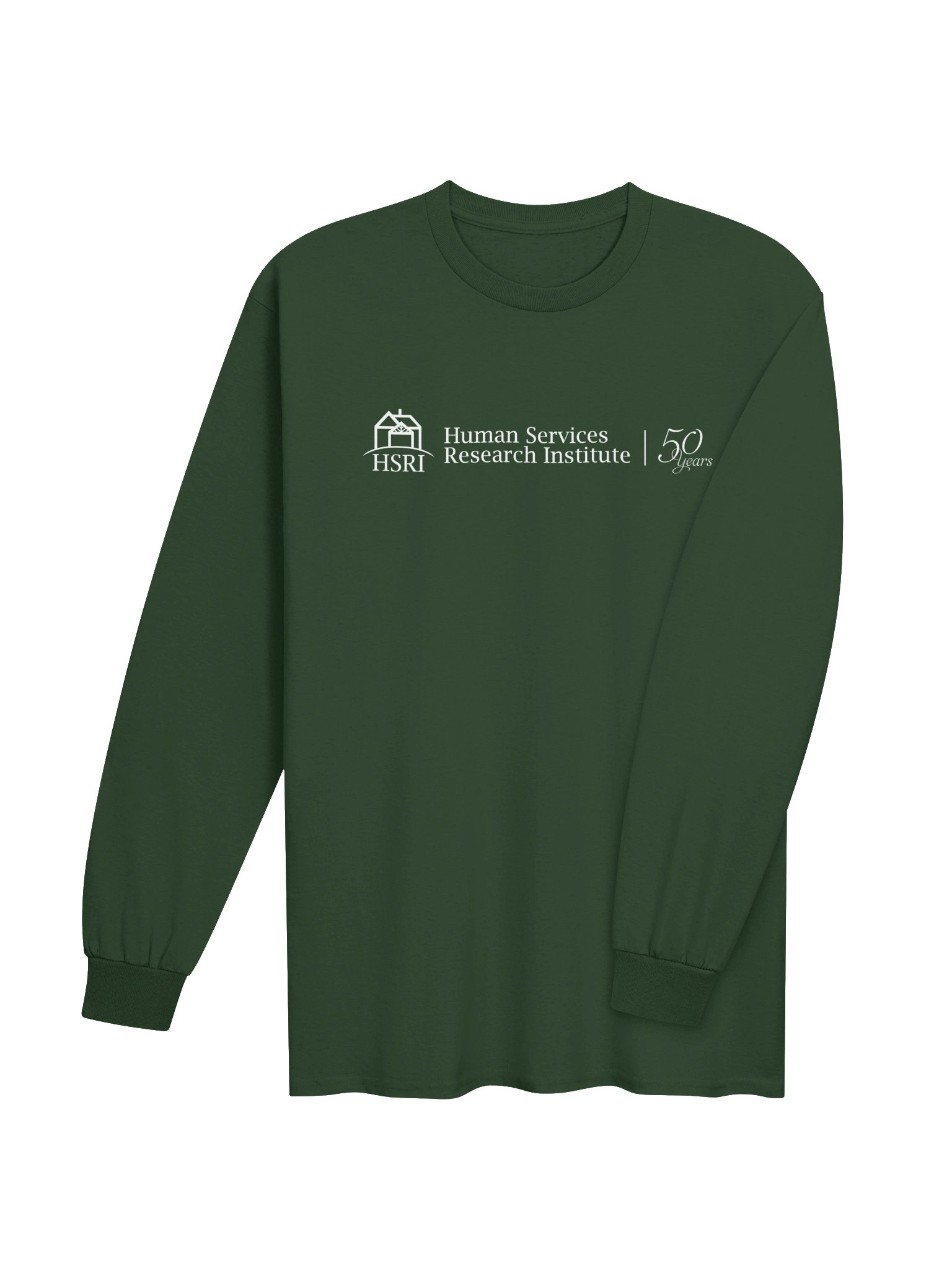 HSRI 50th Anniversary Crewneck Long-Sleeved Shirt - Green product image (4)