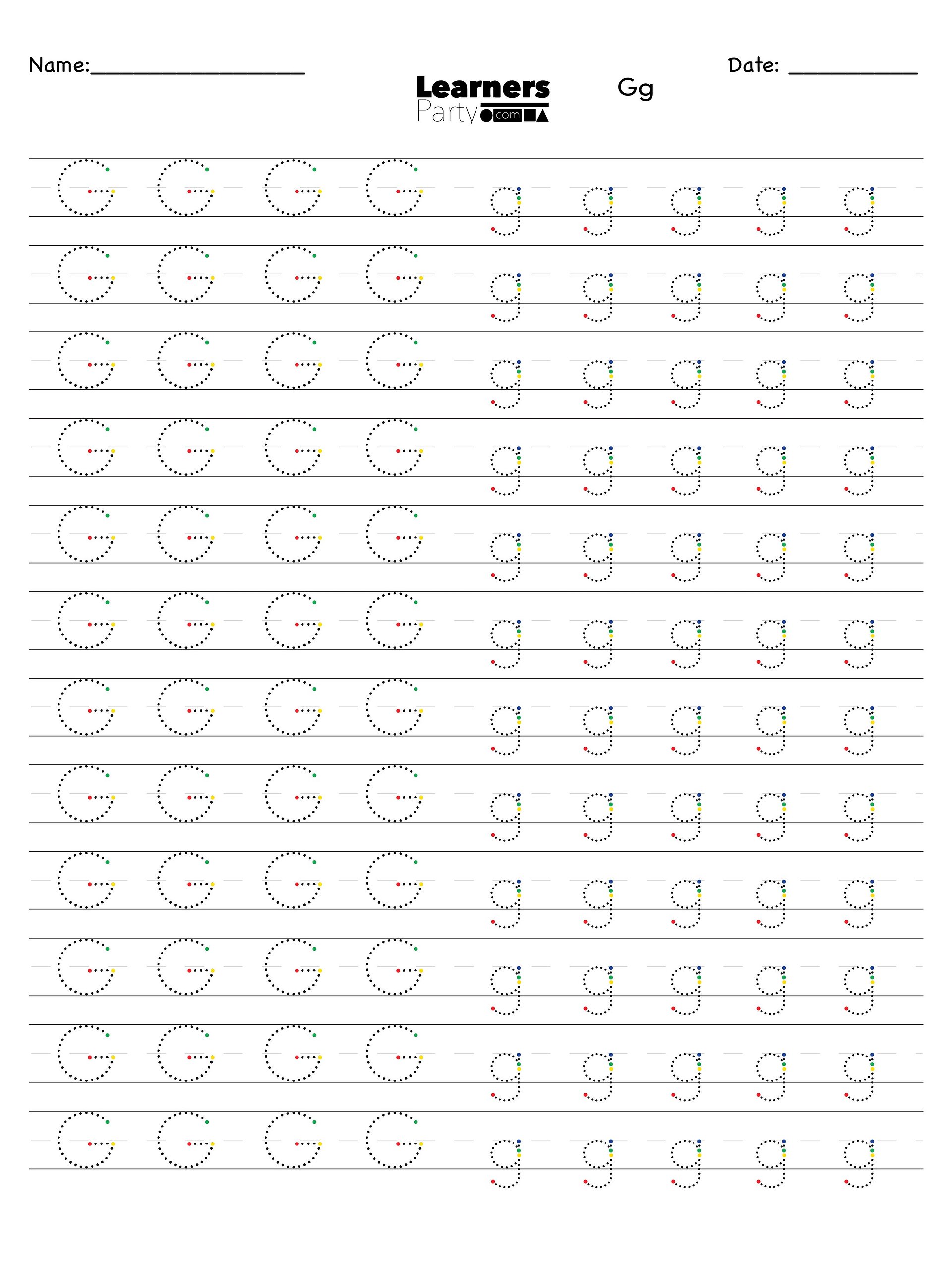 G/g - New Digital Product Progressive Letter Builder product image (3)