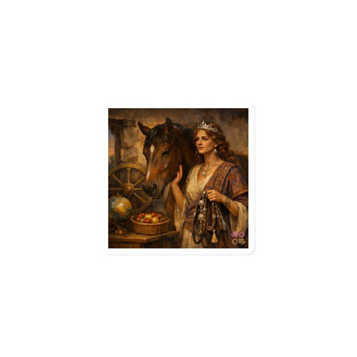 Goddess Fortuna Equestris Vinyl Magnet product image (1)