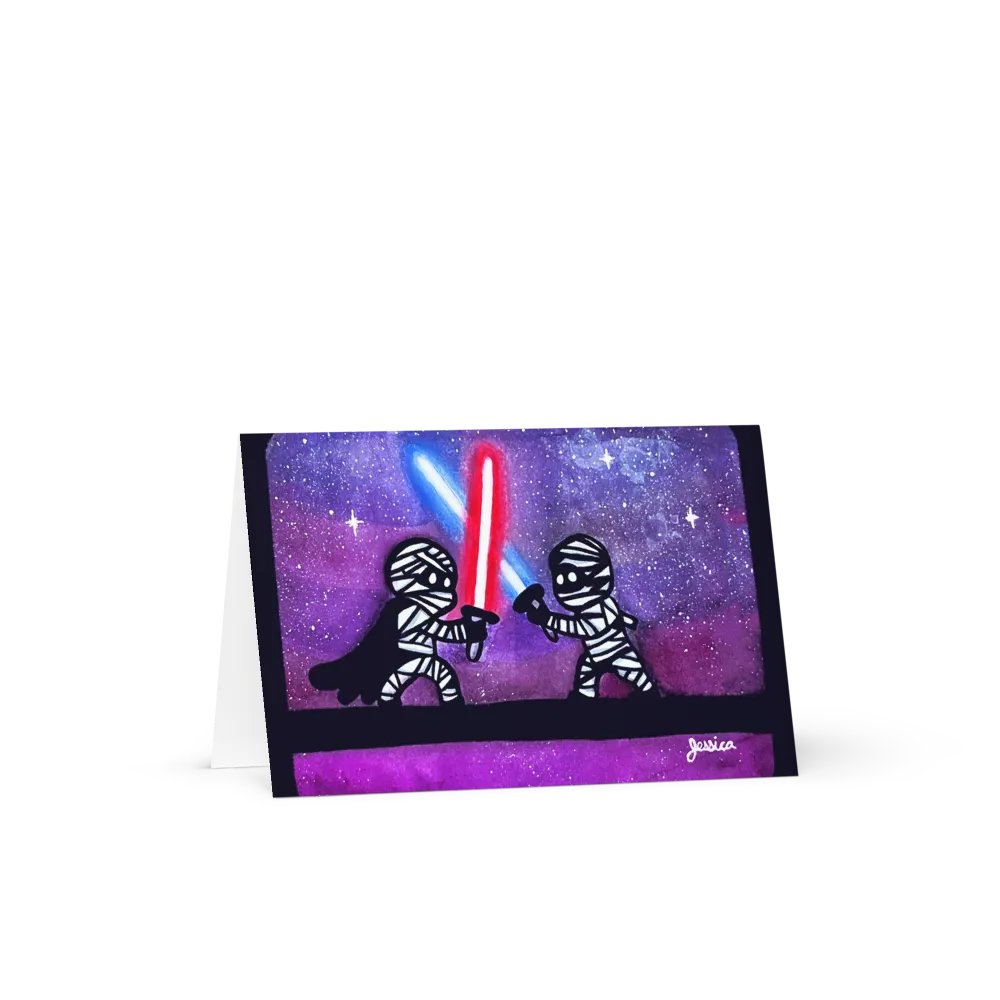 Duel of the Mummies Greeting Card product image (1)