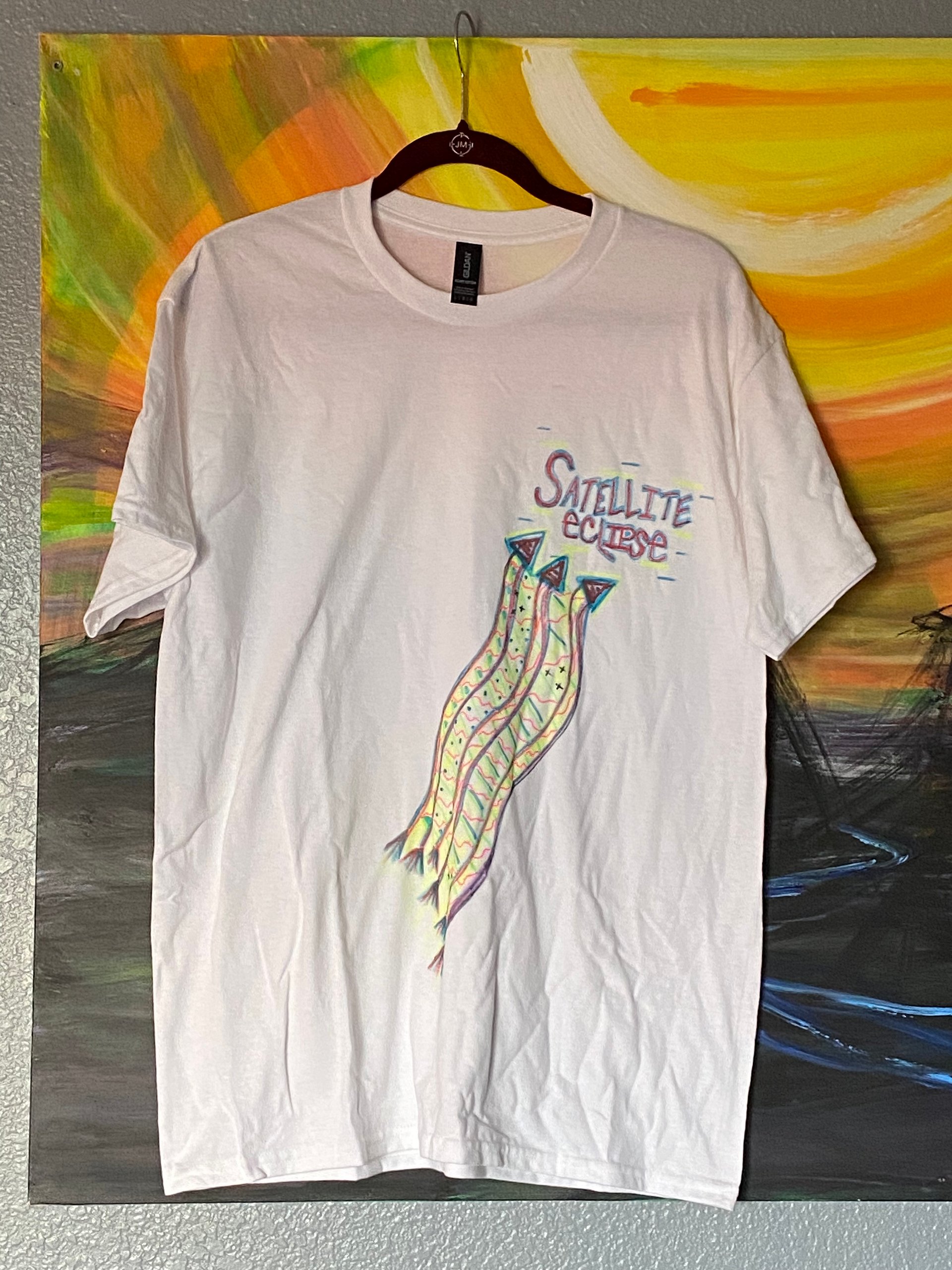 Hand Painted TEE - Satellite Eclipse 001 product image (1)
