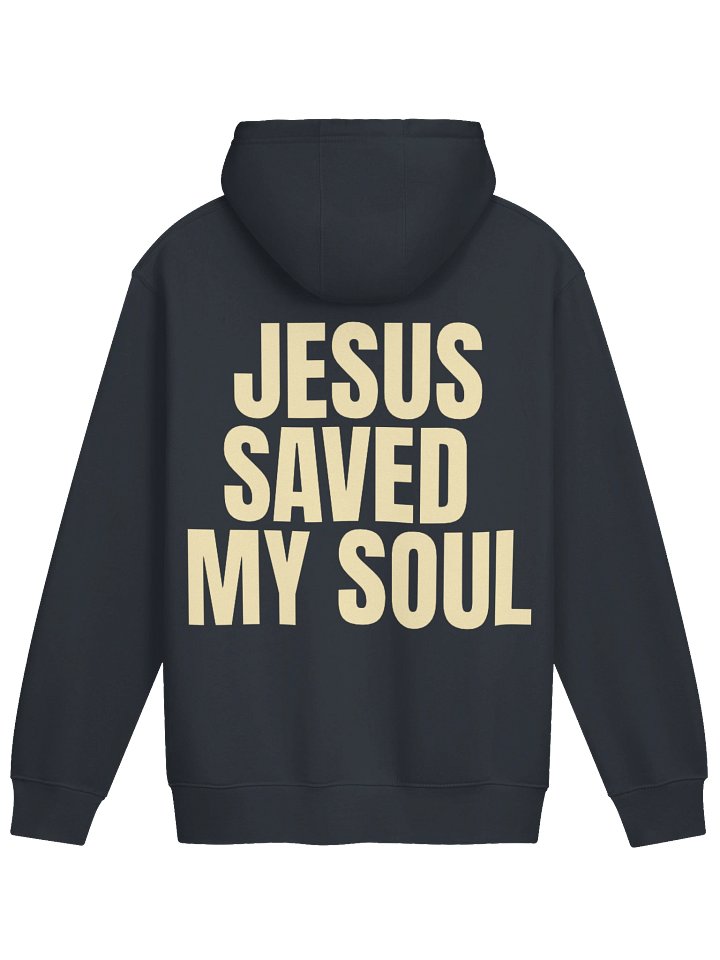jesus saved my soul hoodie - navy + yellow product image (2)