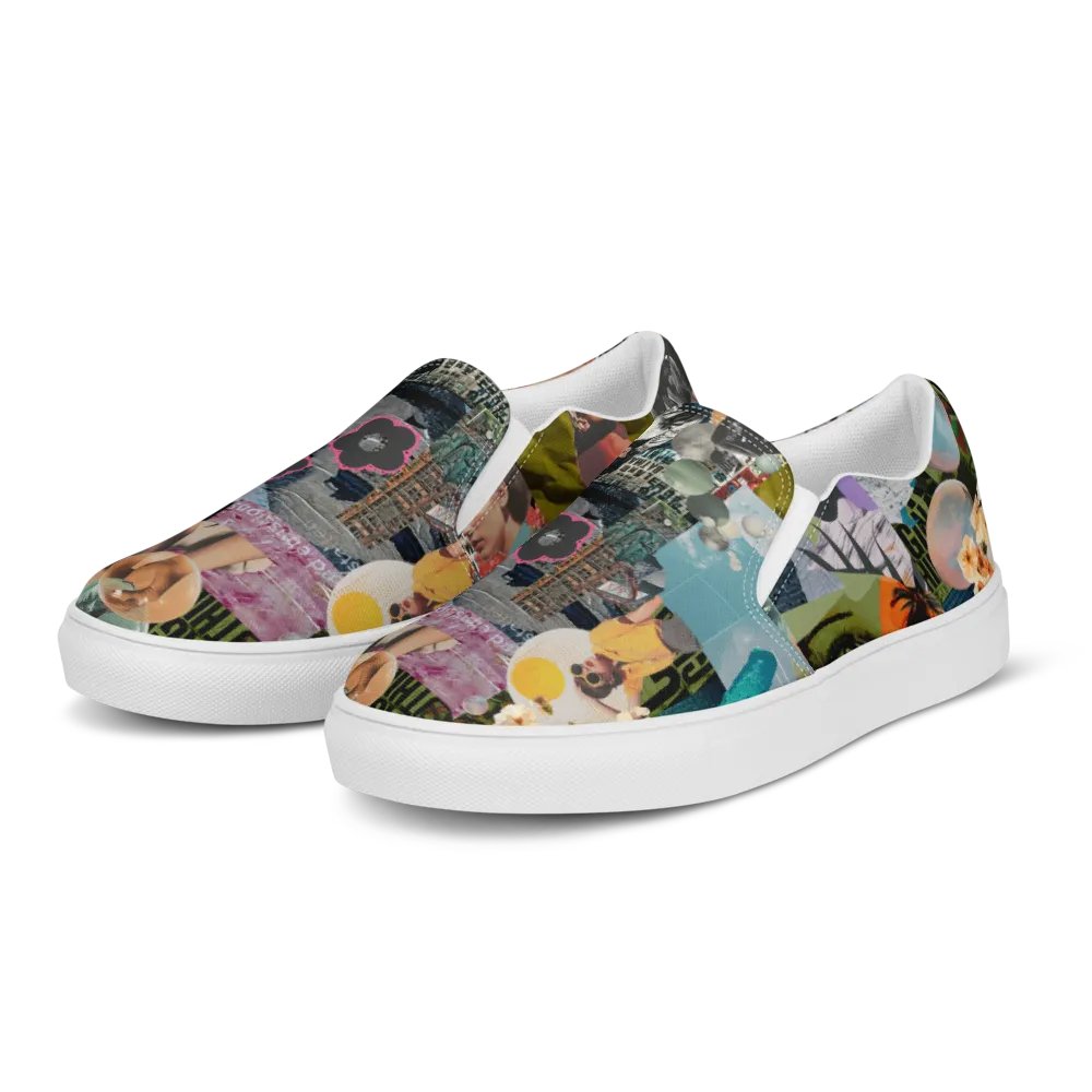 Collaged mens slip ons product image (3)