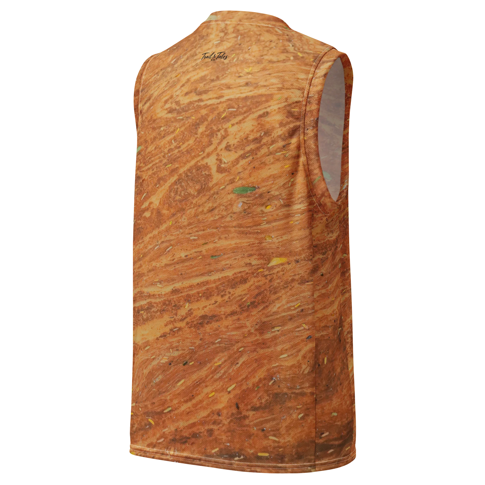 Terracotta Tea All-Over Print Recycled Unisex Basketball Jersey product image (3)