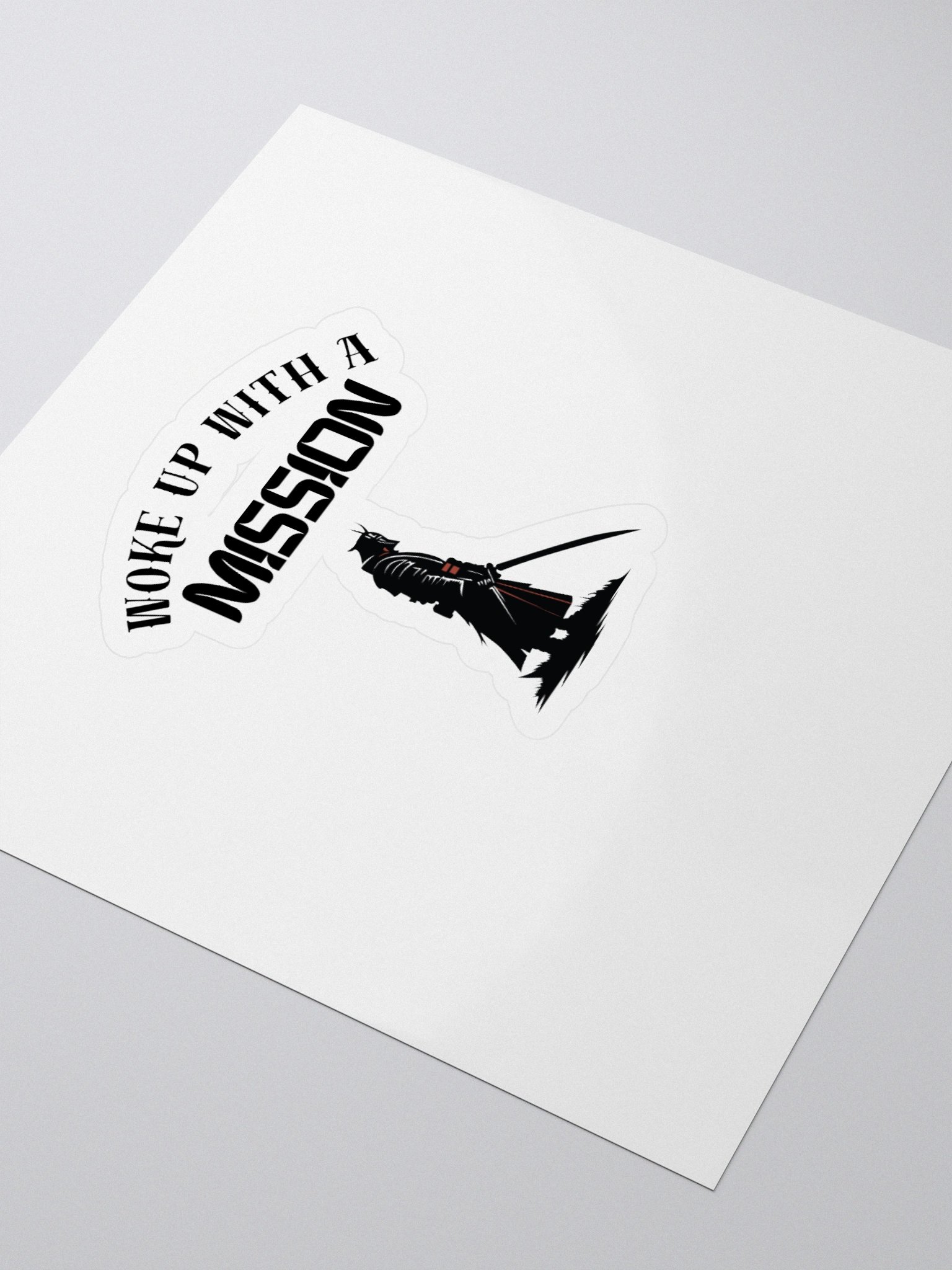 Woke Up With Mission - Samurai - Sticker product image (3)