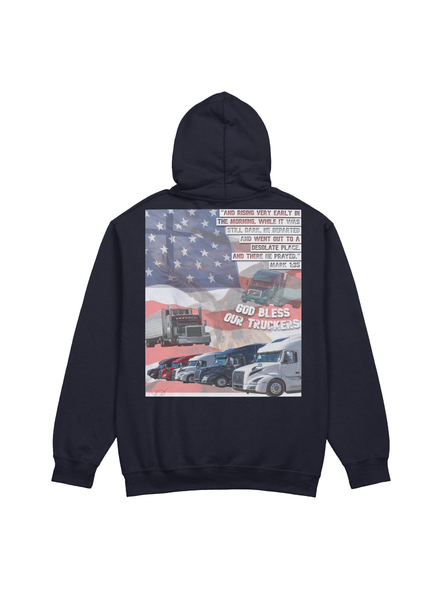 GOBBLESS OUR TRUCKERS (dark colors - HOODIE) product image (6)