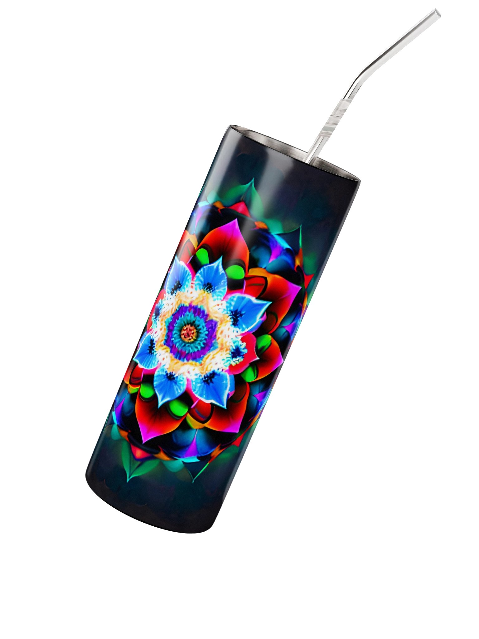Neon Mandala Stainless Steel Tumbler product image (3)
