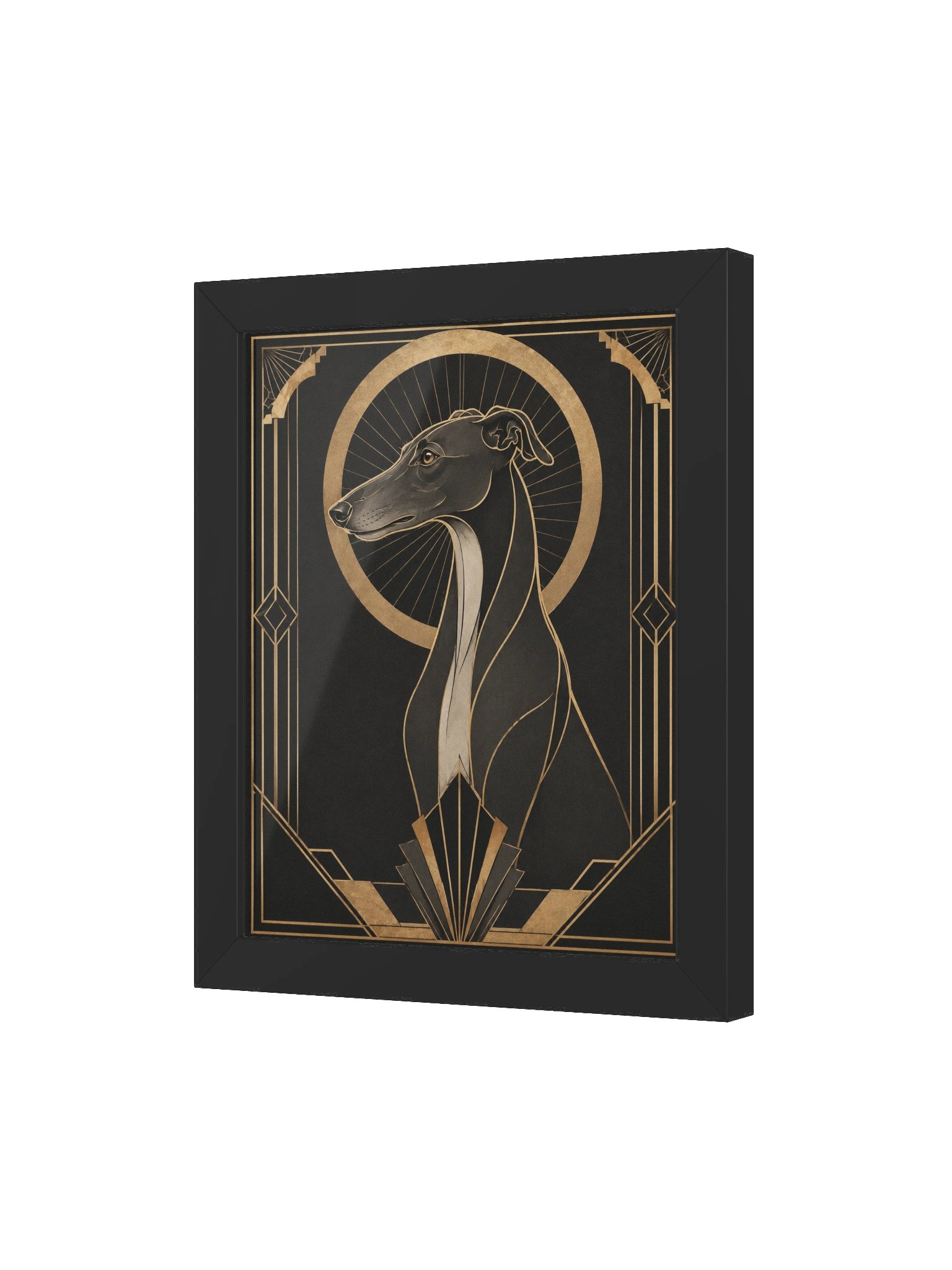 Art Deco Greyhound Elegance Poster product image (3)