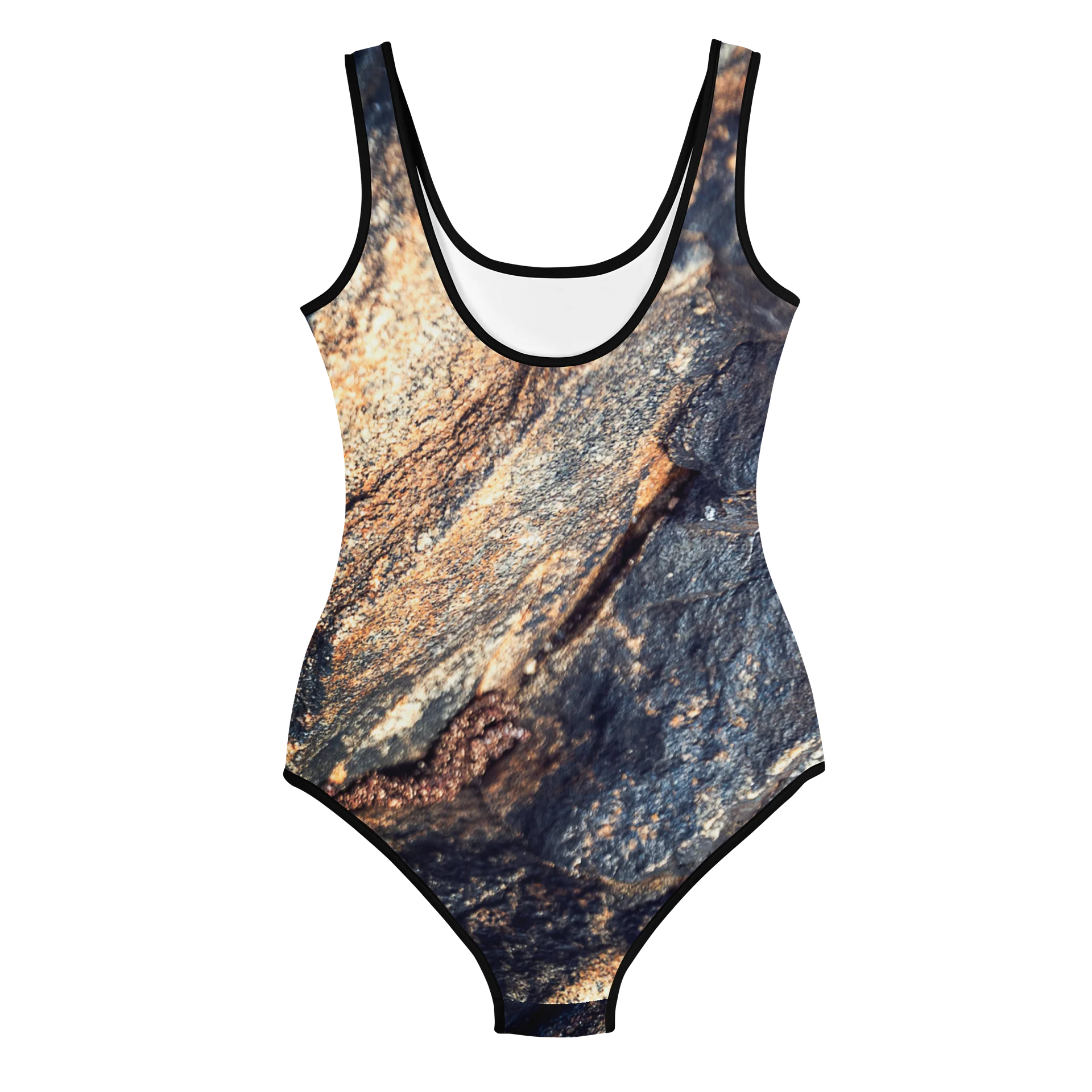 Obsidian Vein Youth All-Over Print Sun-Safe Dark Mineral Swimsuit product image (2)
