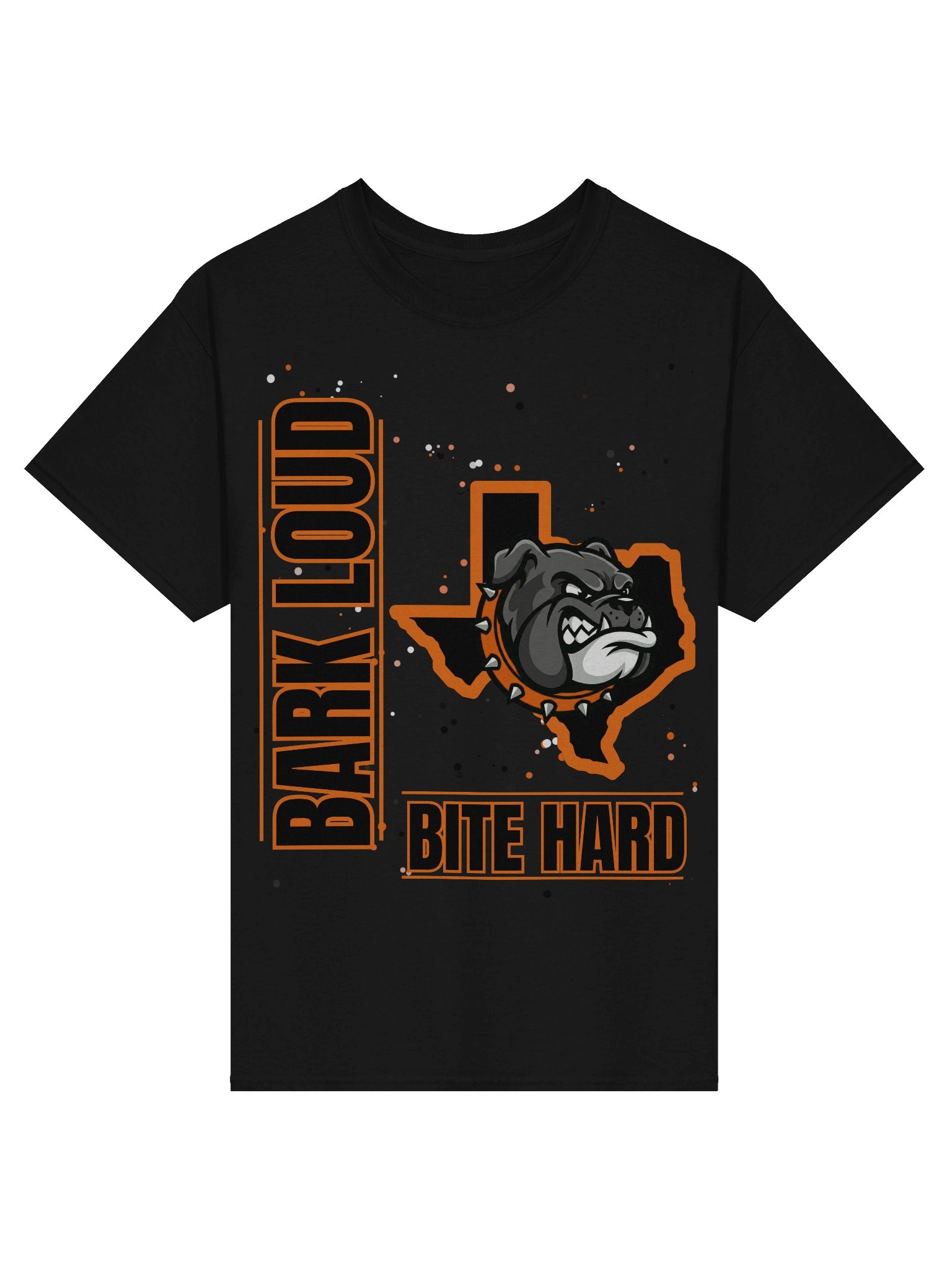 Bark Loud Spirit Tee - Orange on Black [READ DESCRIPTION FOR CUSTOMIZATION] product image (6)