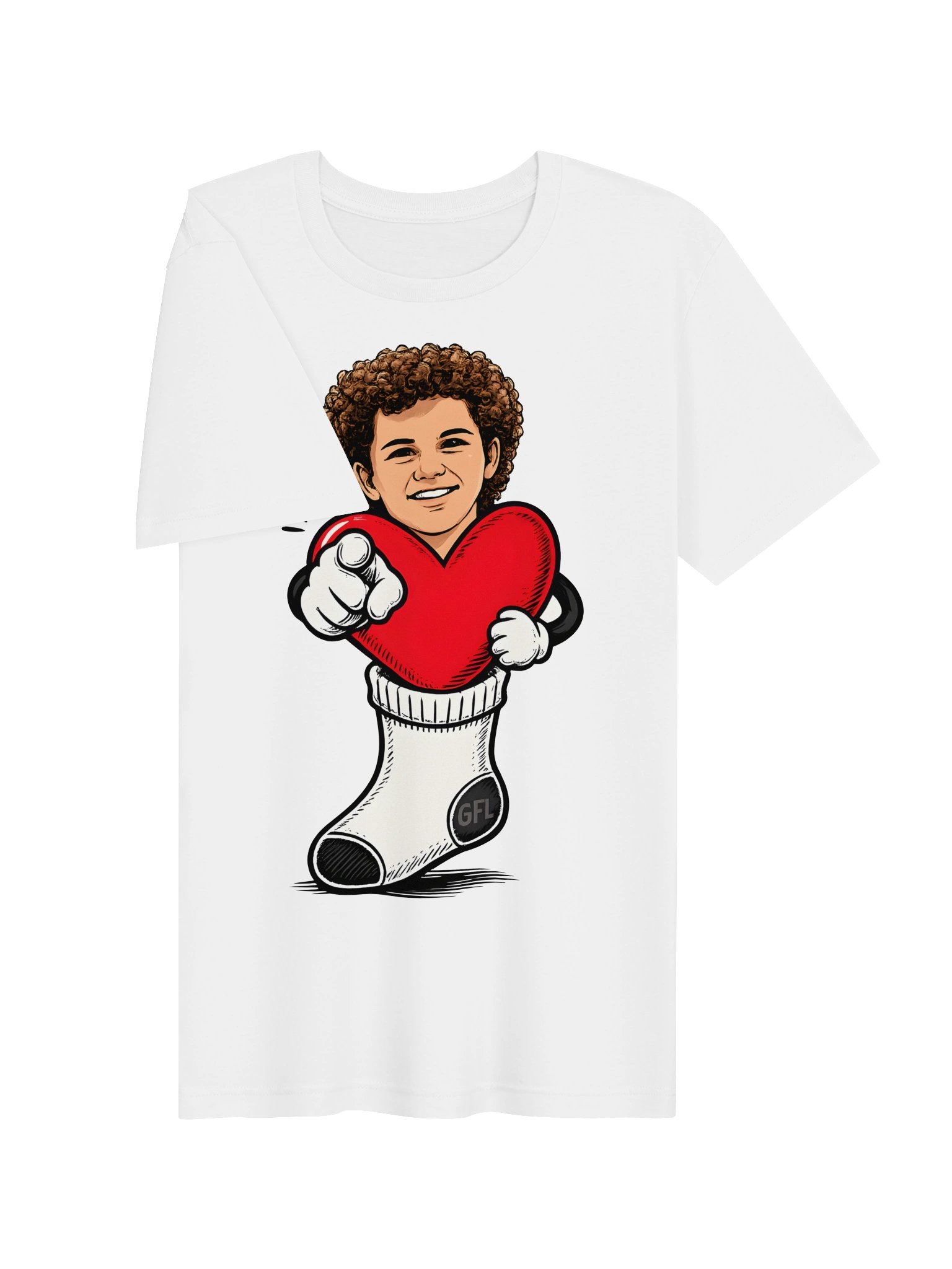Heart Sock Cartoon Tee product image (22)