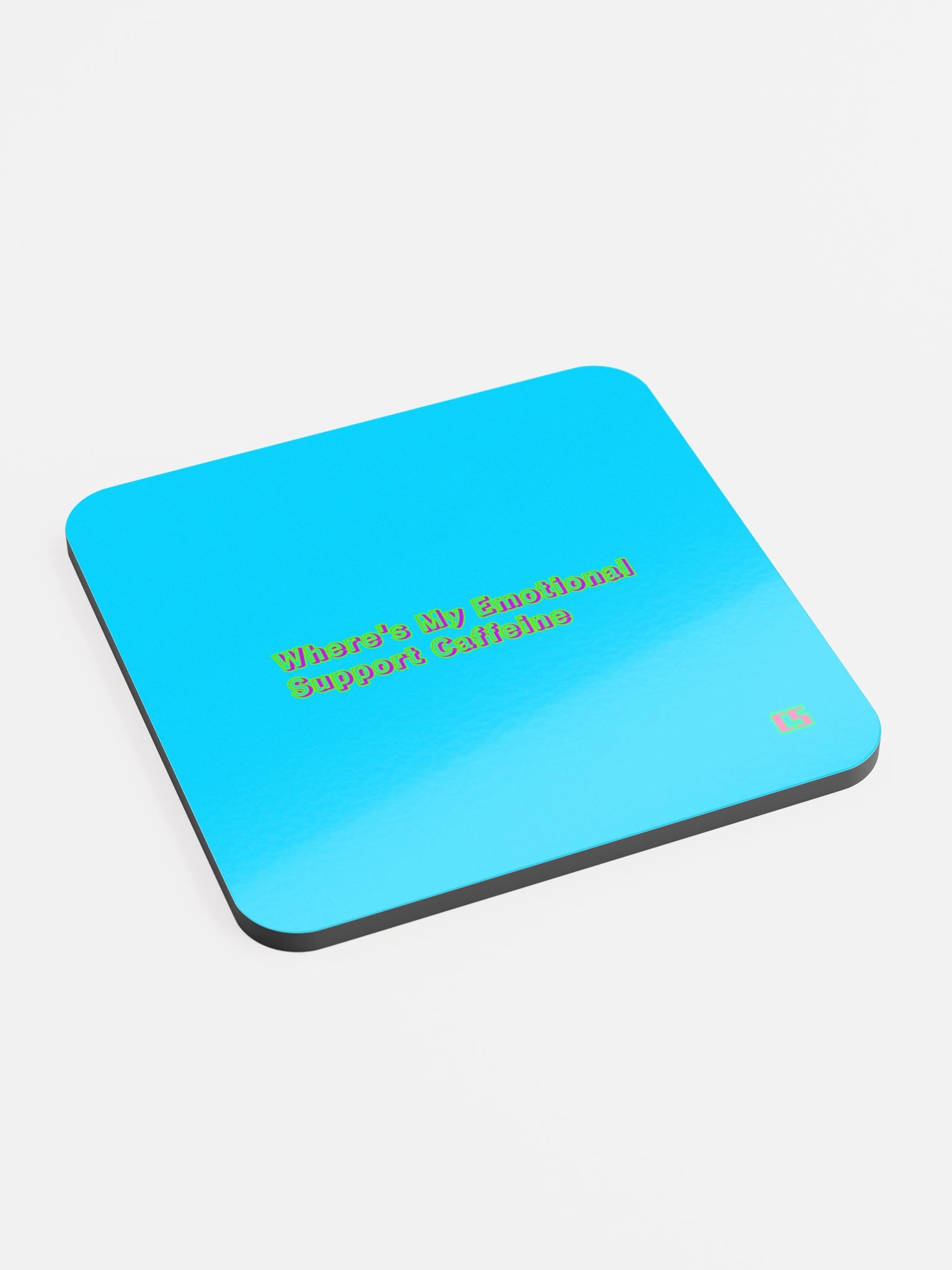 CS Where's My Emotional Support Caffeine. Table Coaster. product image (2)