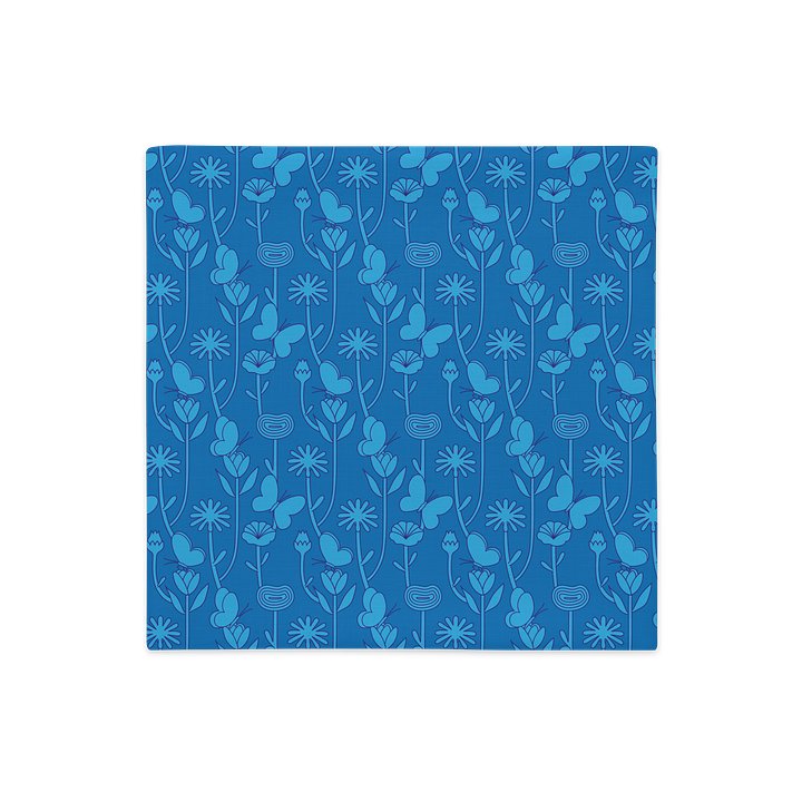 bloom (blue) Pillow case product image (1)