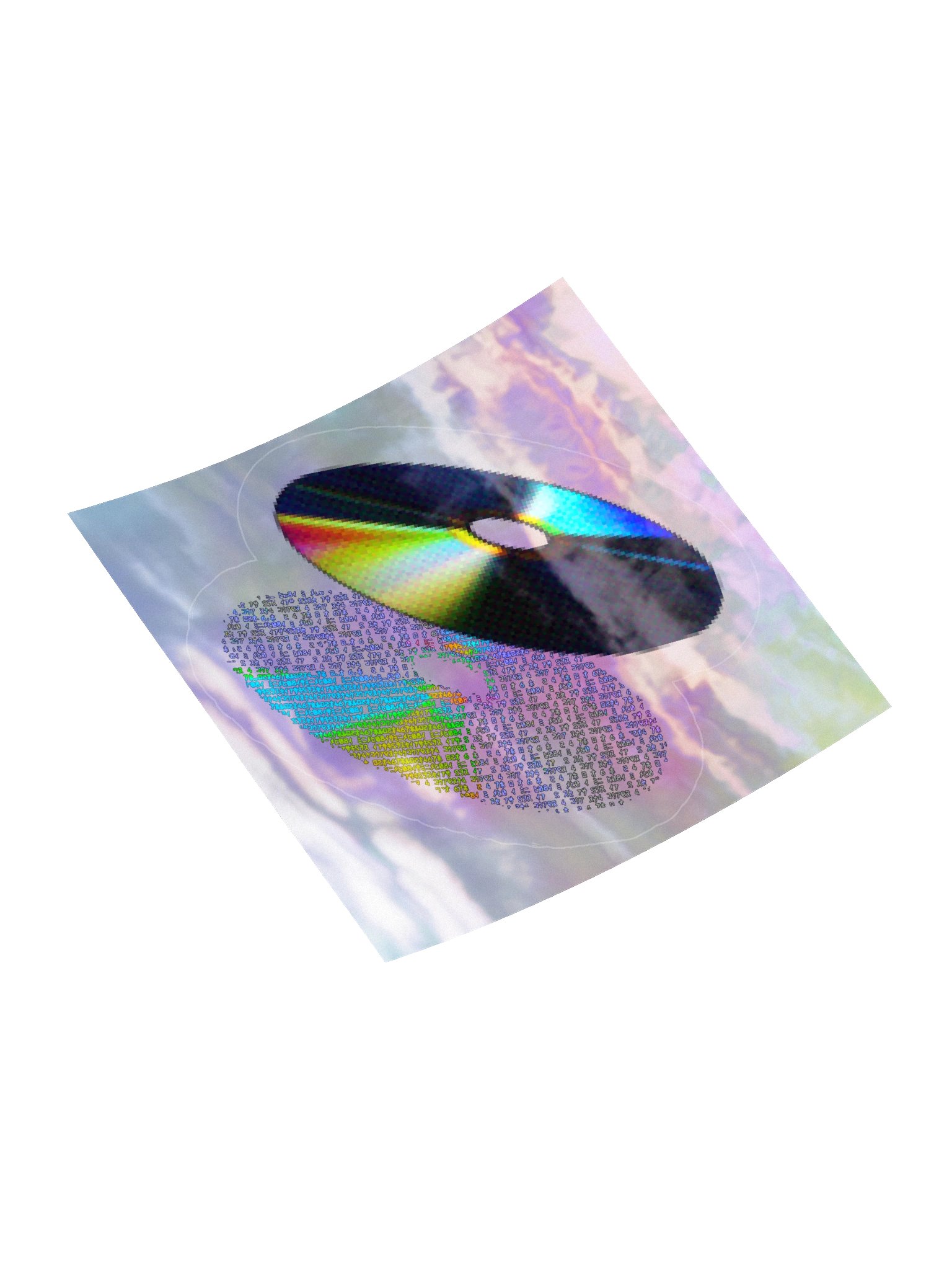 Retro Holographic CD (Sticker) product image (12)