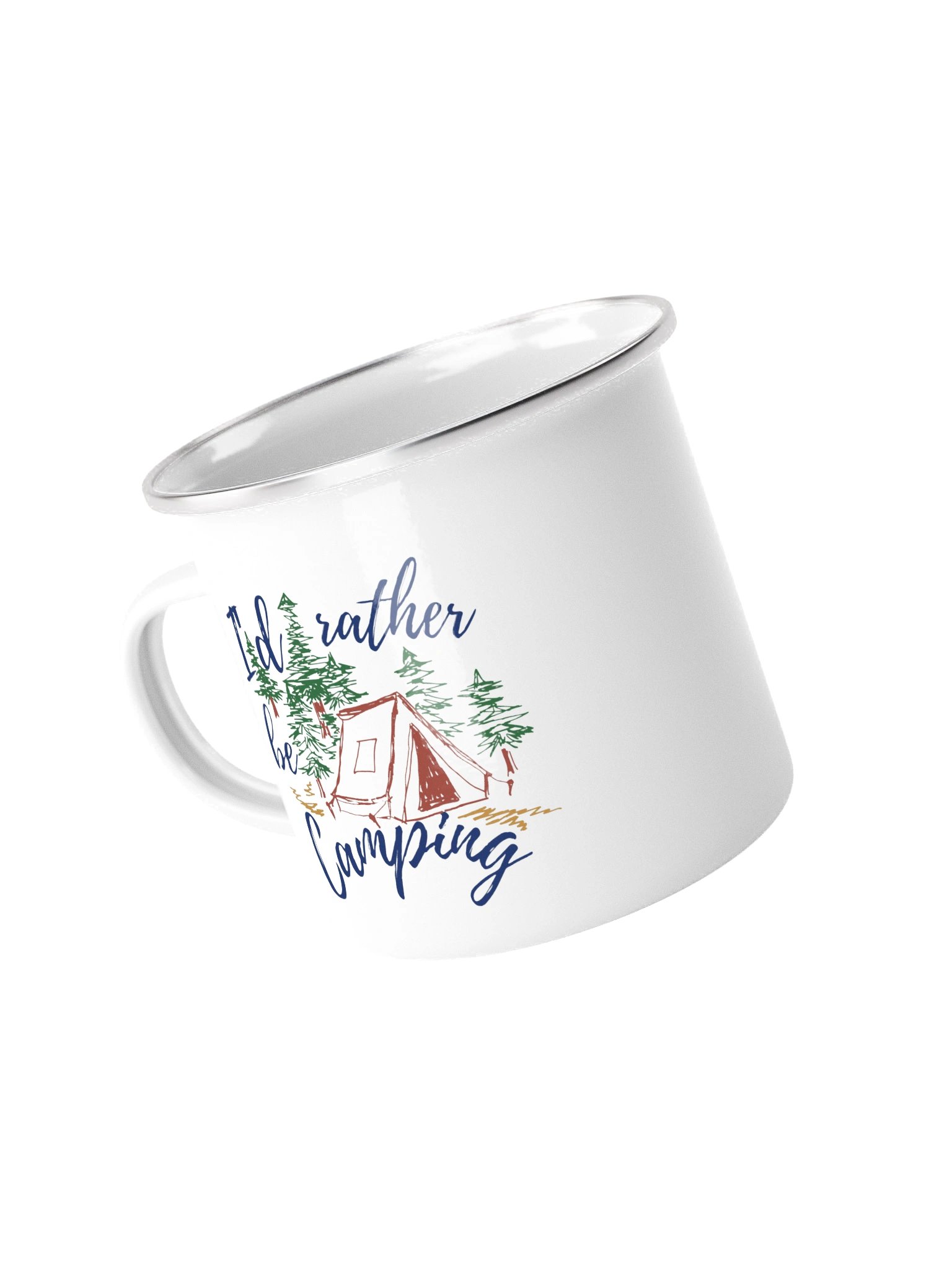 I'd Rather Be Camping! Enamel Mug product image (3)