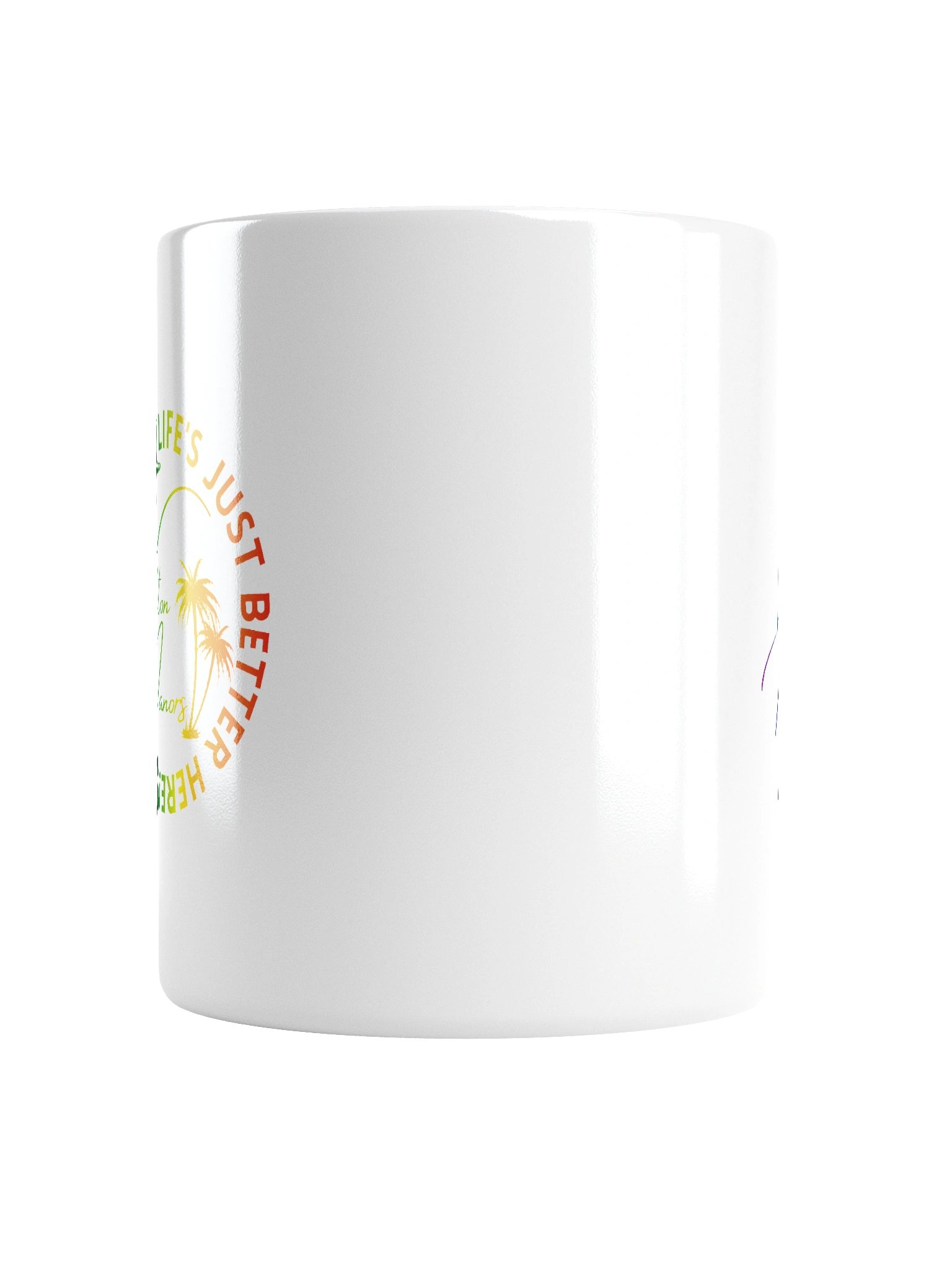Wilton Manors Florida Rainbow Tropical Design with Life’s Just Better Here Quote Mug product image (17)